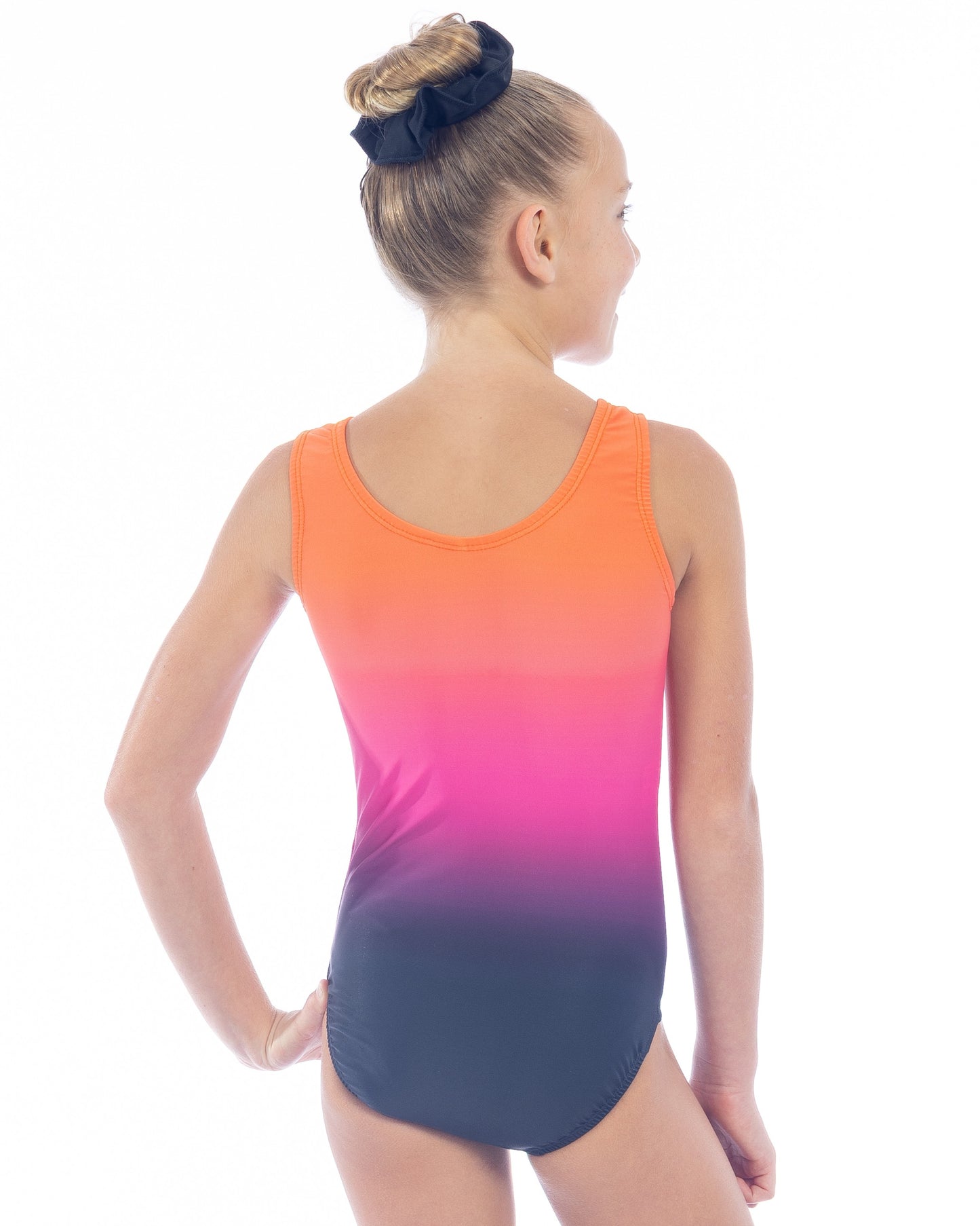 Birthday Girl Ombre Tank Coral Black