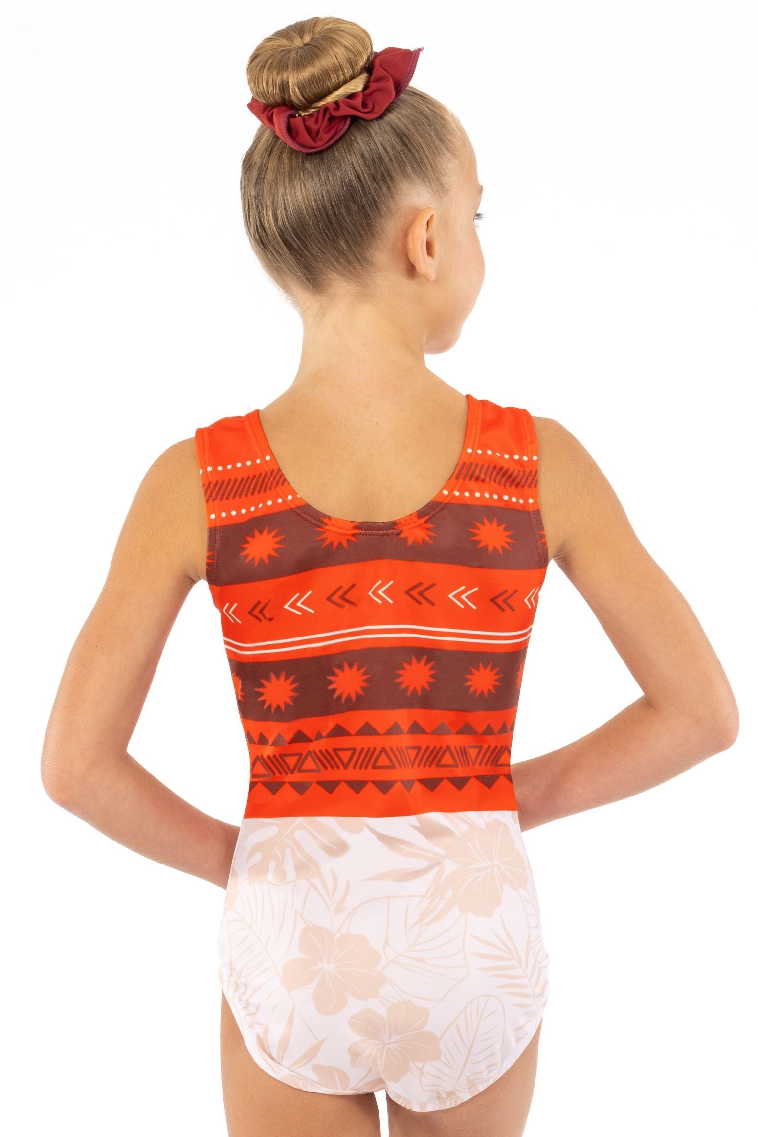 Moana theme gymnastics leotard. Moana theme gymnastics outfit for little girls.