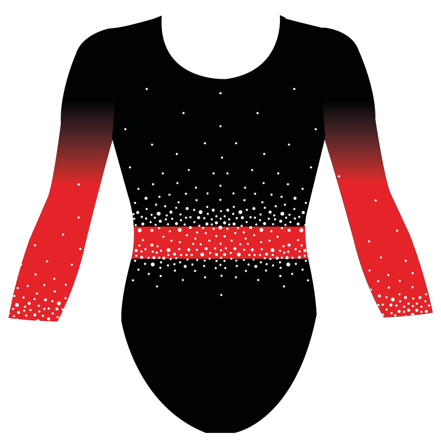 Custom Quick Ship Belted Brilliance Leotard Long Sleeve