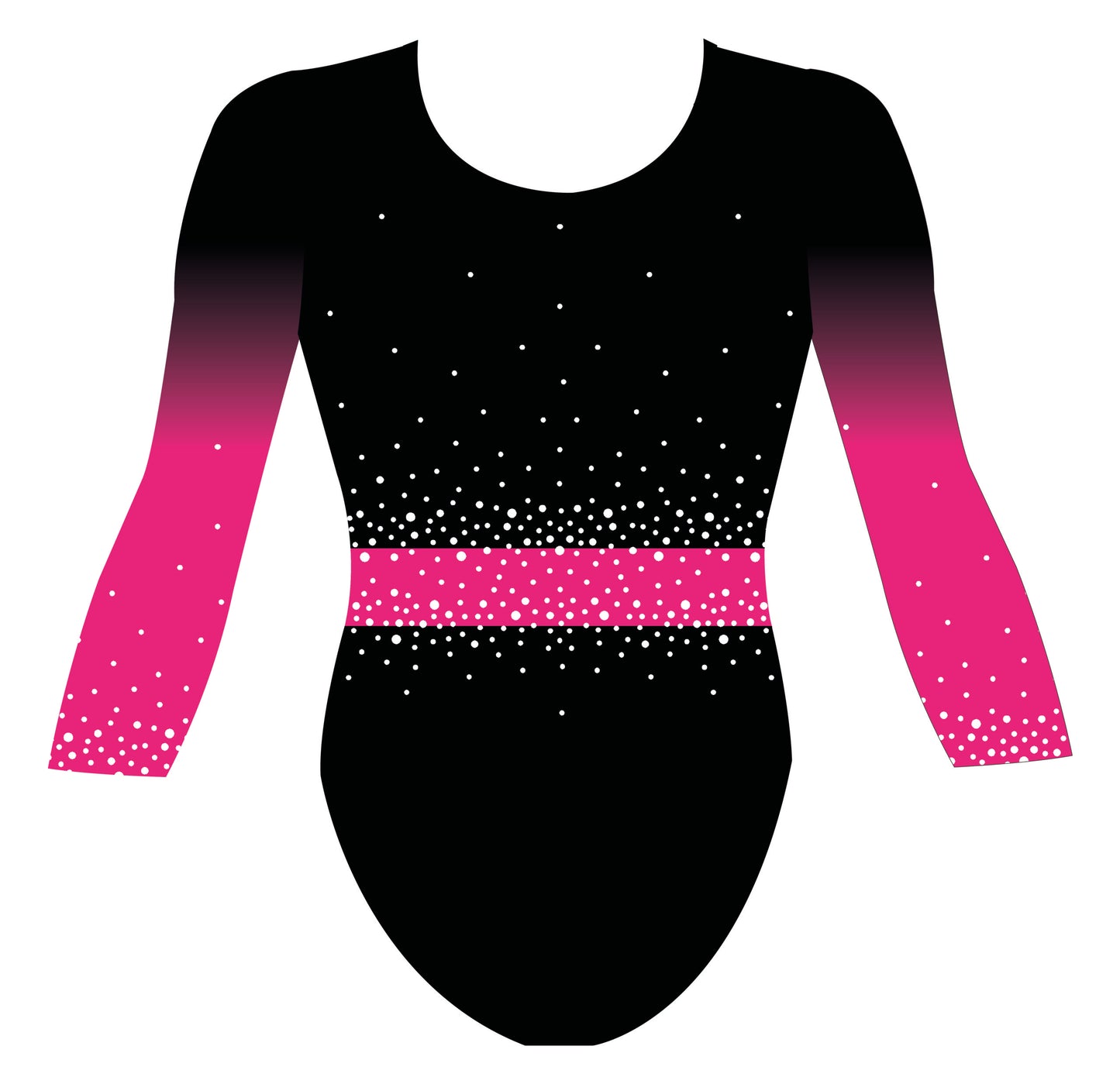 Custom Quick Ship Belted Brilliance Leotard Long Sleeve