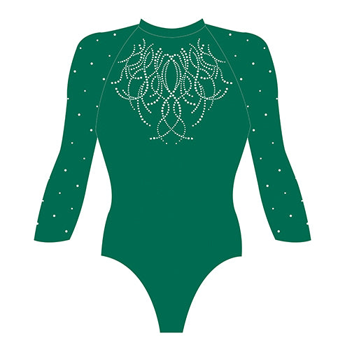 Custom Quick Ship Divine Dazzle Leotard Long Sleeve