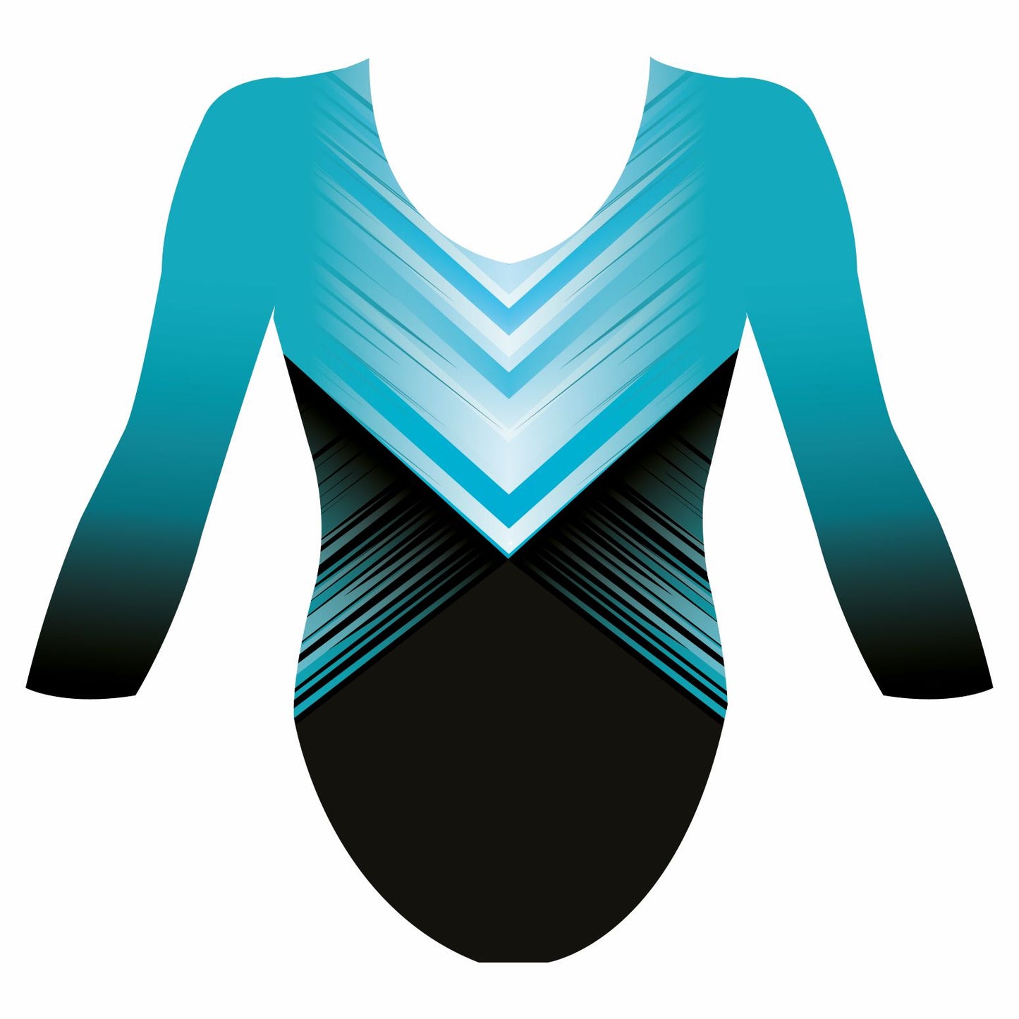 Custom Quick Ship Amazing Lines Leotard Long Sleeve