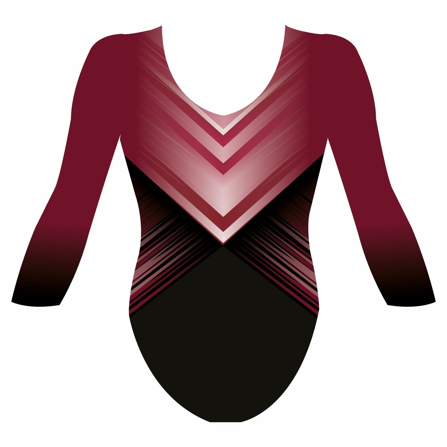 Custom Quick Ship Amazing Lines Leotard Long Sleeve
