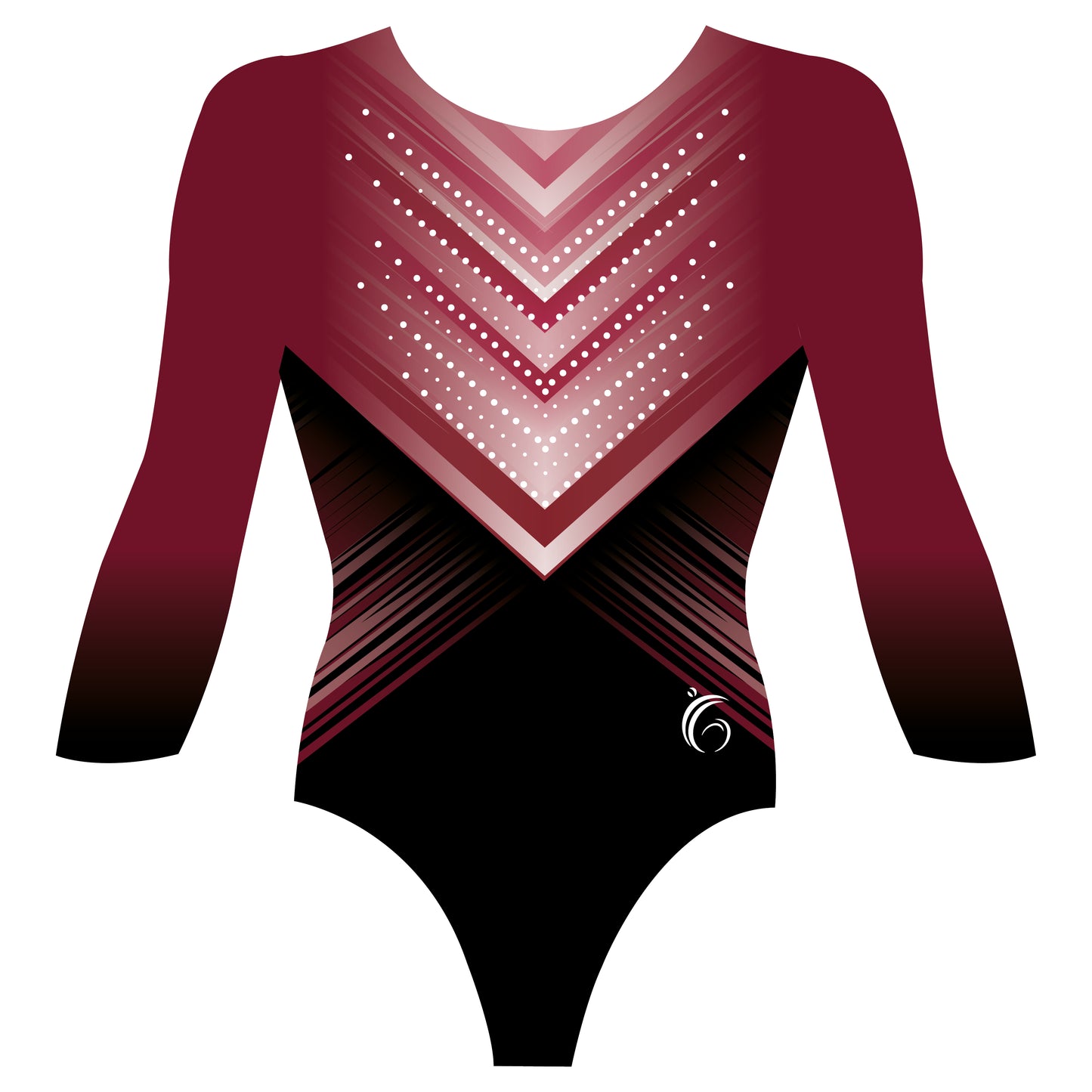 Custom Quick Ship Amazing Lines Leotard Long Sleeve