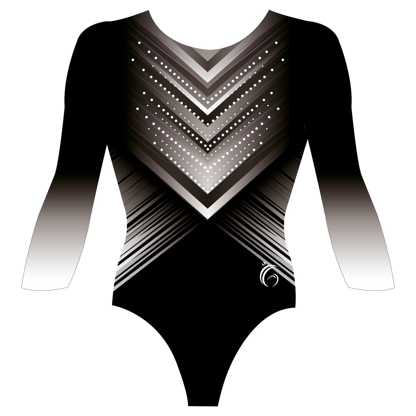 Custom Quick Ship Amazing Lines Leotard Long Sleeve