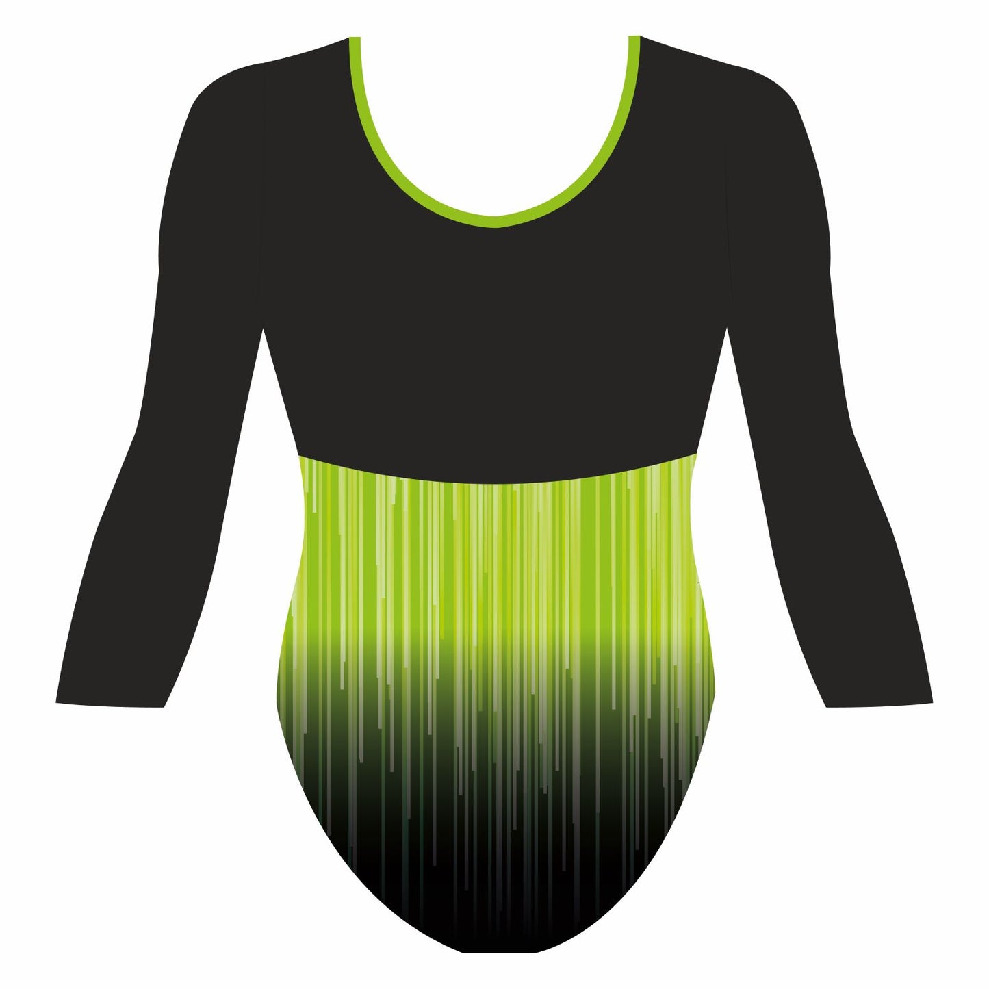 Custom Quick Ship Matrix Leotard Three Quarter Sleeve