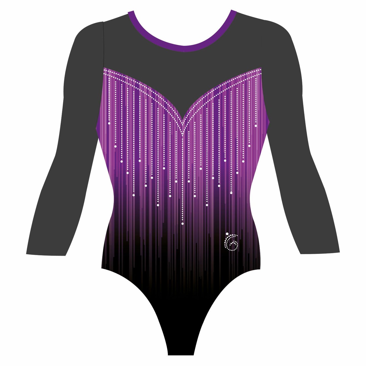 Custom Quick Ship Matrix Leotard Three Quarter Sleeve