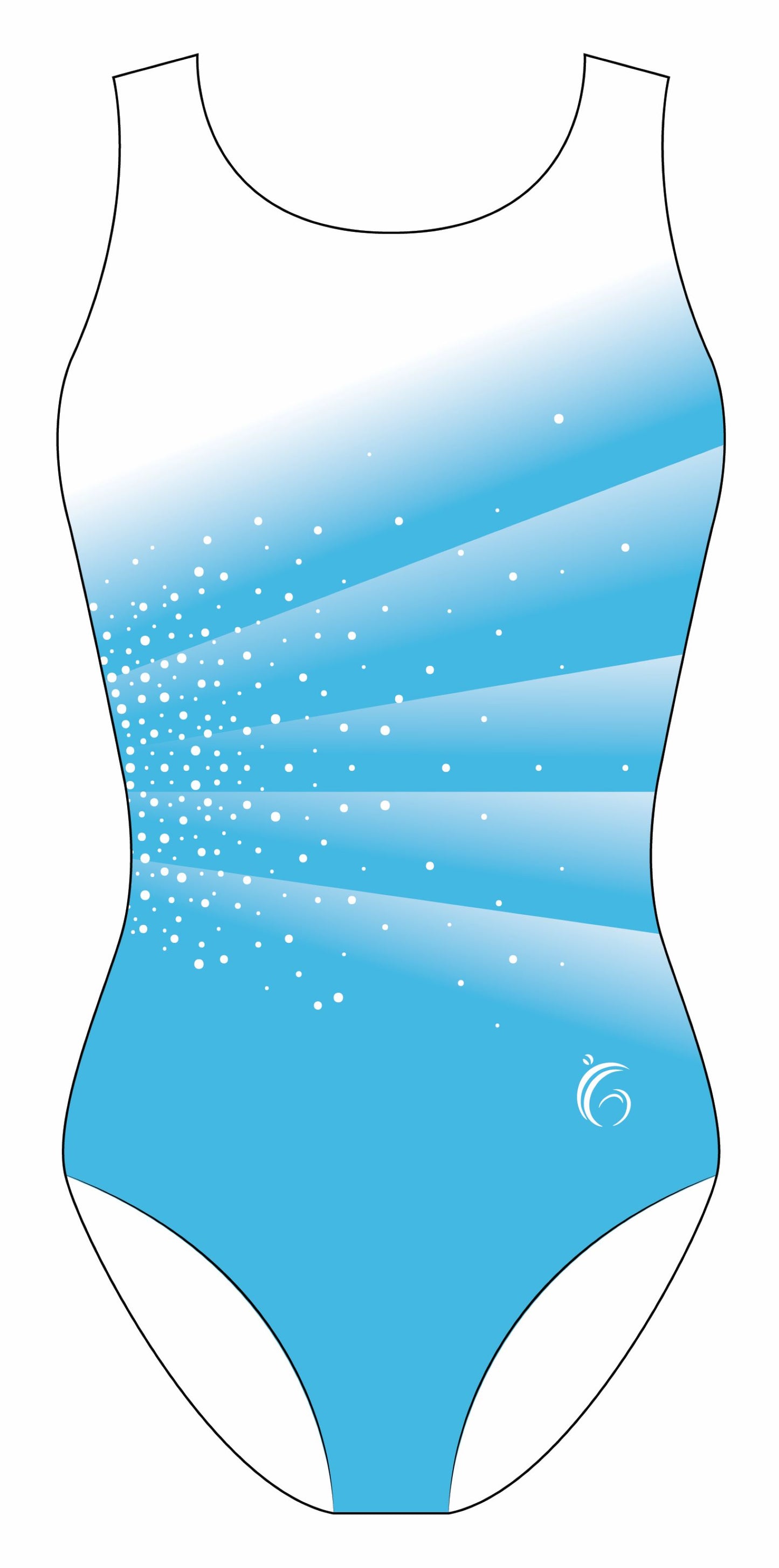 Custom Quick Ship Divine Diagonal Leotard Sleeveless