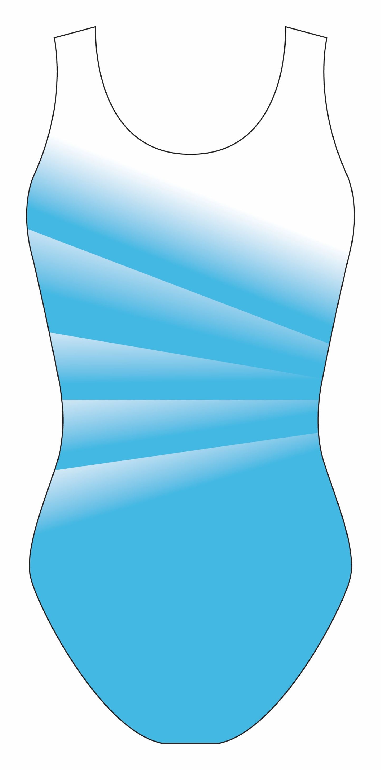 Custom Quick Ship Divine Diagonal Leotard Sleeveless