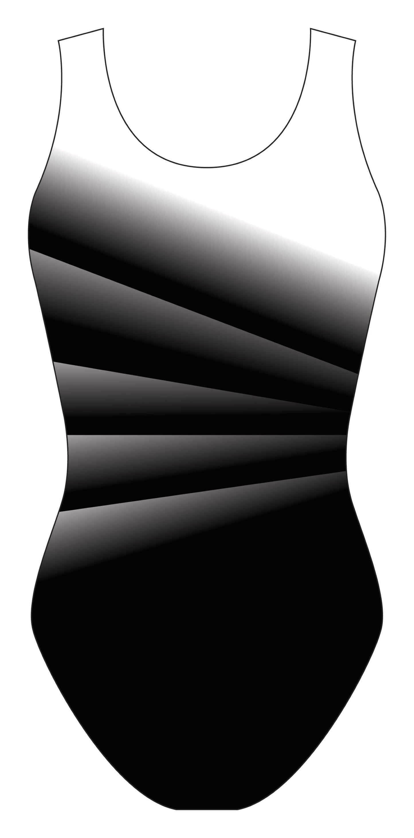 Custom Quick Ship Divine Diagonal Leotard Sleeveless