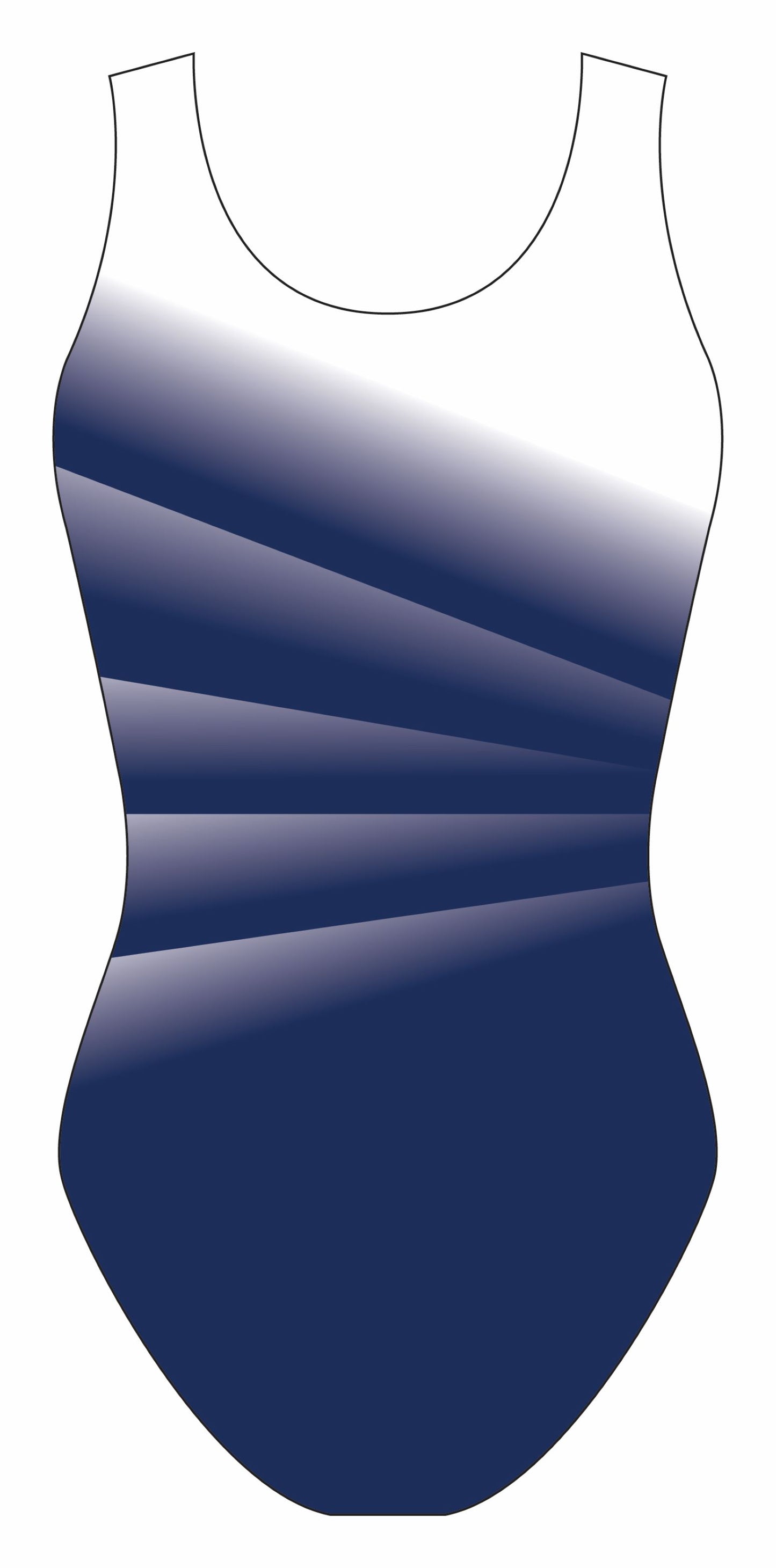 Custom Quick Ship Divine Diagonal Leotard Sleeveless