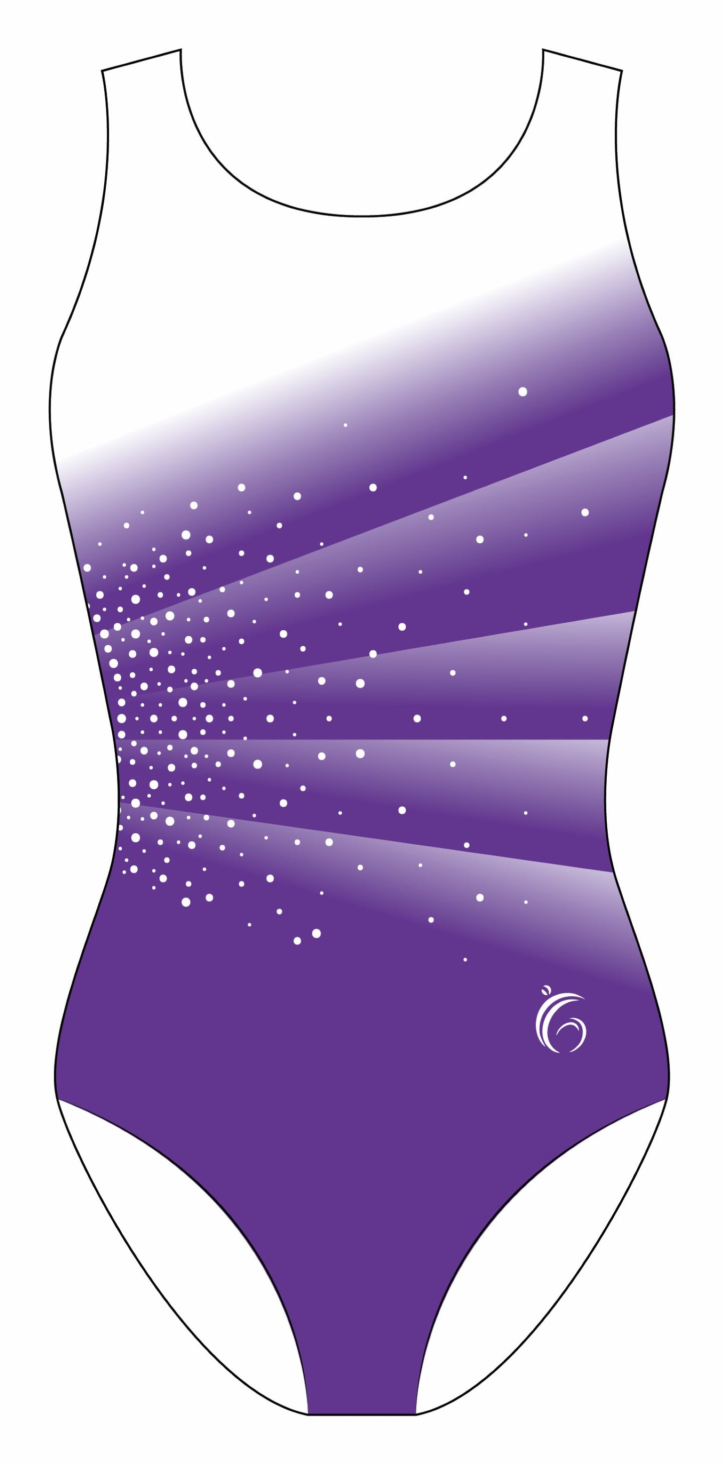 Custom Quick Ship Divine Diagonal Leotard Sleeveless