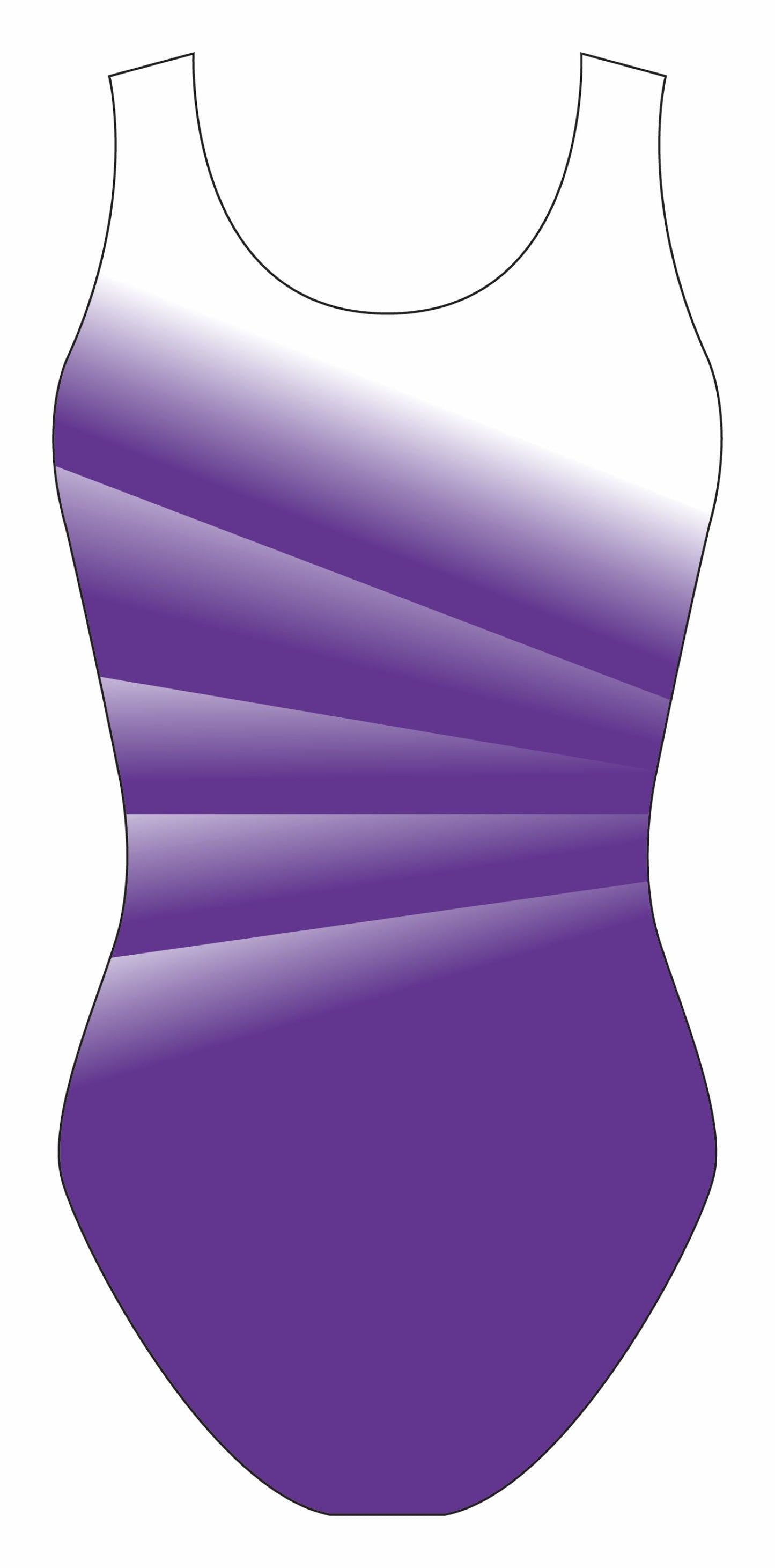 Custom Quick Ship Divine Diagonal Leotard Sleeveless
