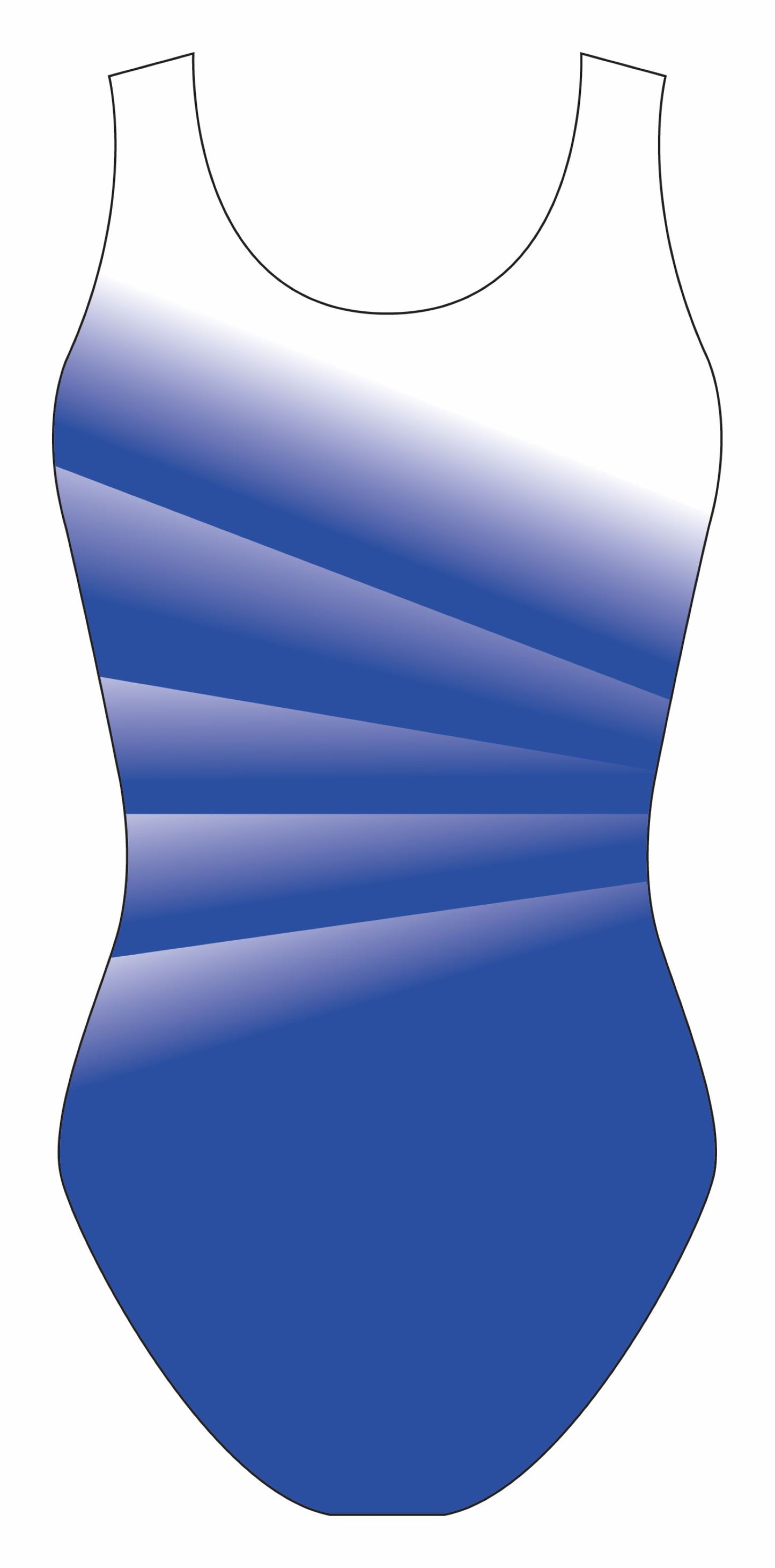 Custom Quick Ship Divine Diagonal Leotard Sleeveless