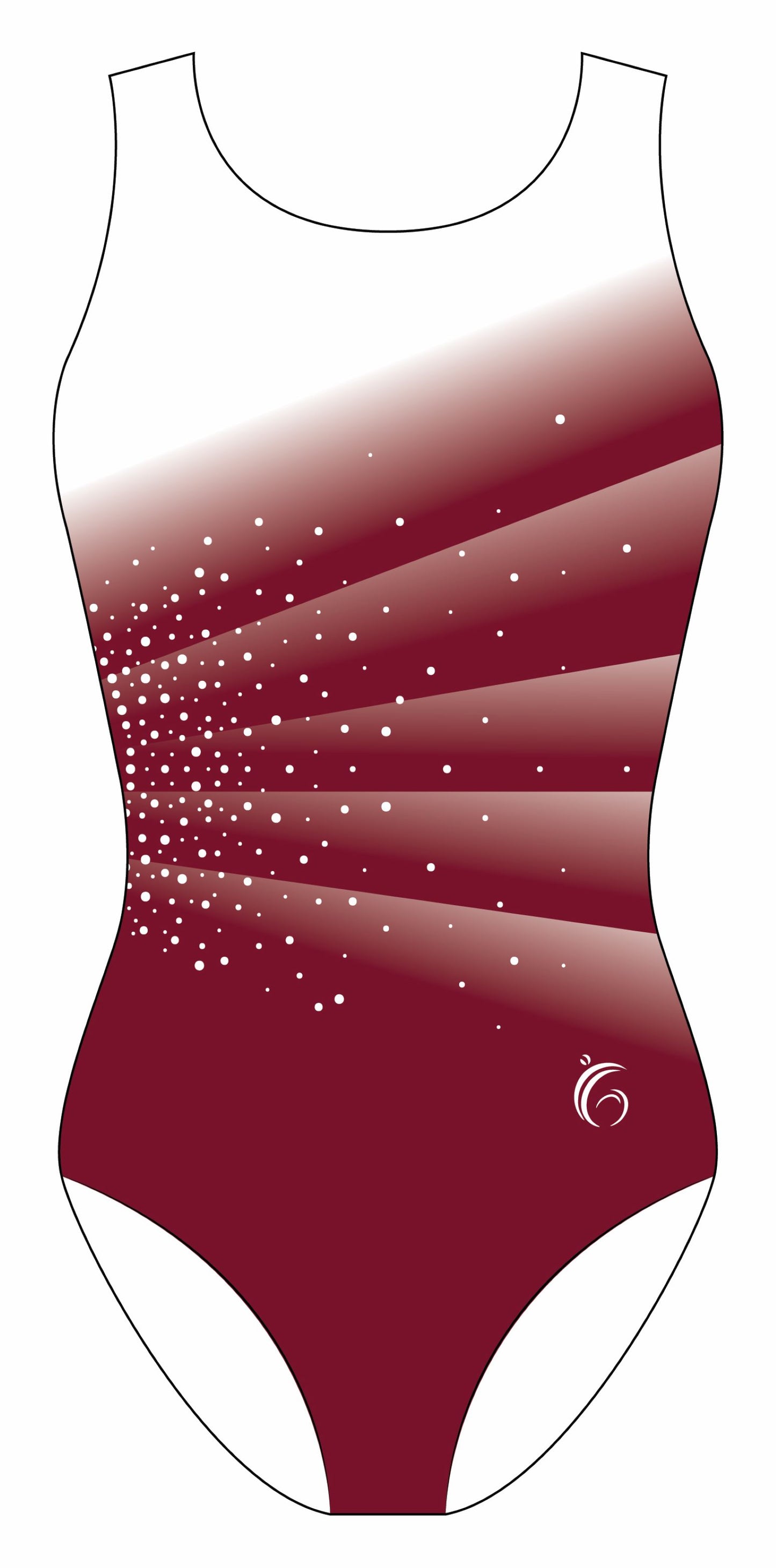 Custom Quick Ship Divine Diagonal Leotard Sleeveless