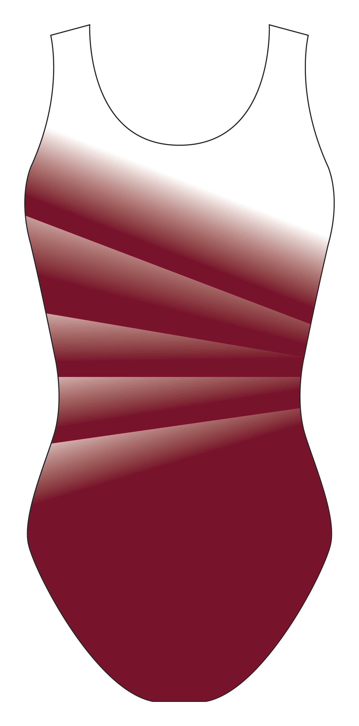 Custom Quick Ship Divine Diagonal Leotard Sleeveless