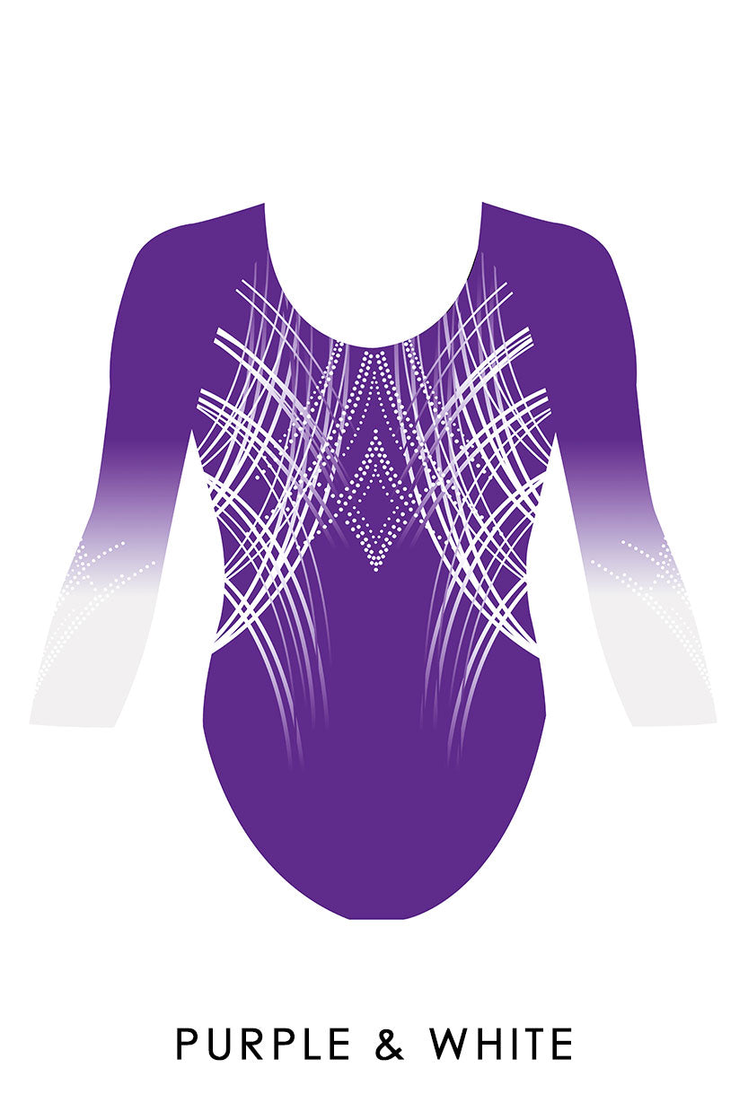 Custom Quick Ship Sublime Lines Leotard Long Sleeve