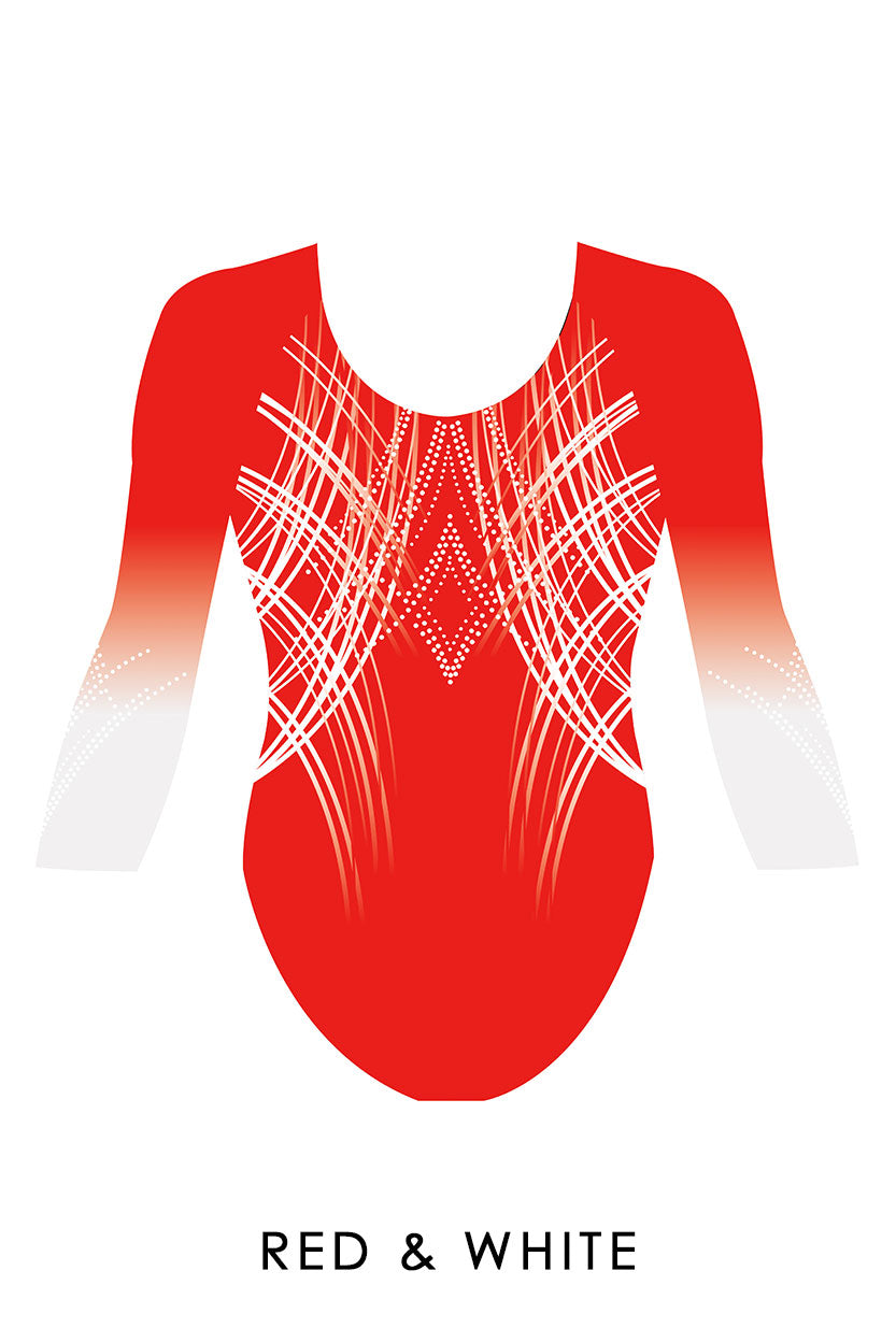 Custom Quick Ship Sublime Lines Leotard Long Sleeve