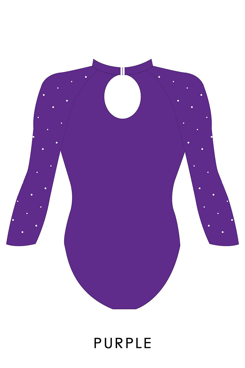 Custom Quick Ship Divine Dazzle Leotard Long Sleeve