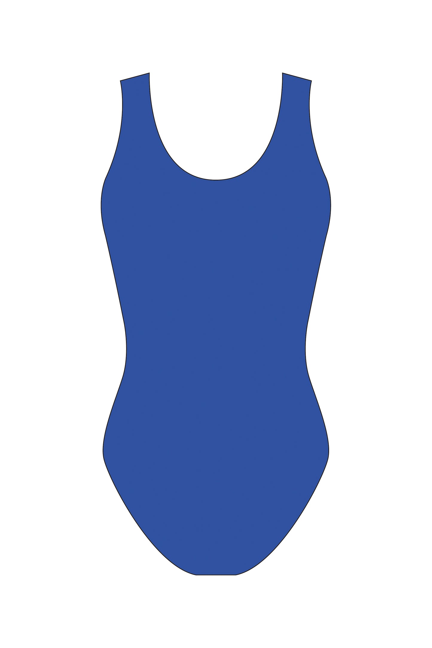 Custom Quick Ship Shimmmering Lines Sleeveless Leotard