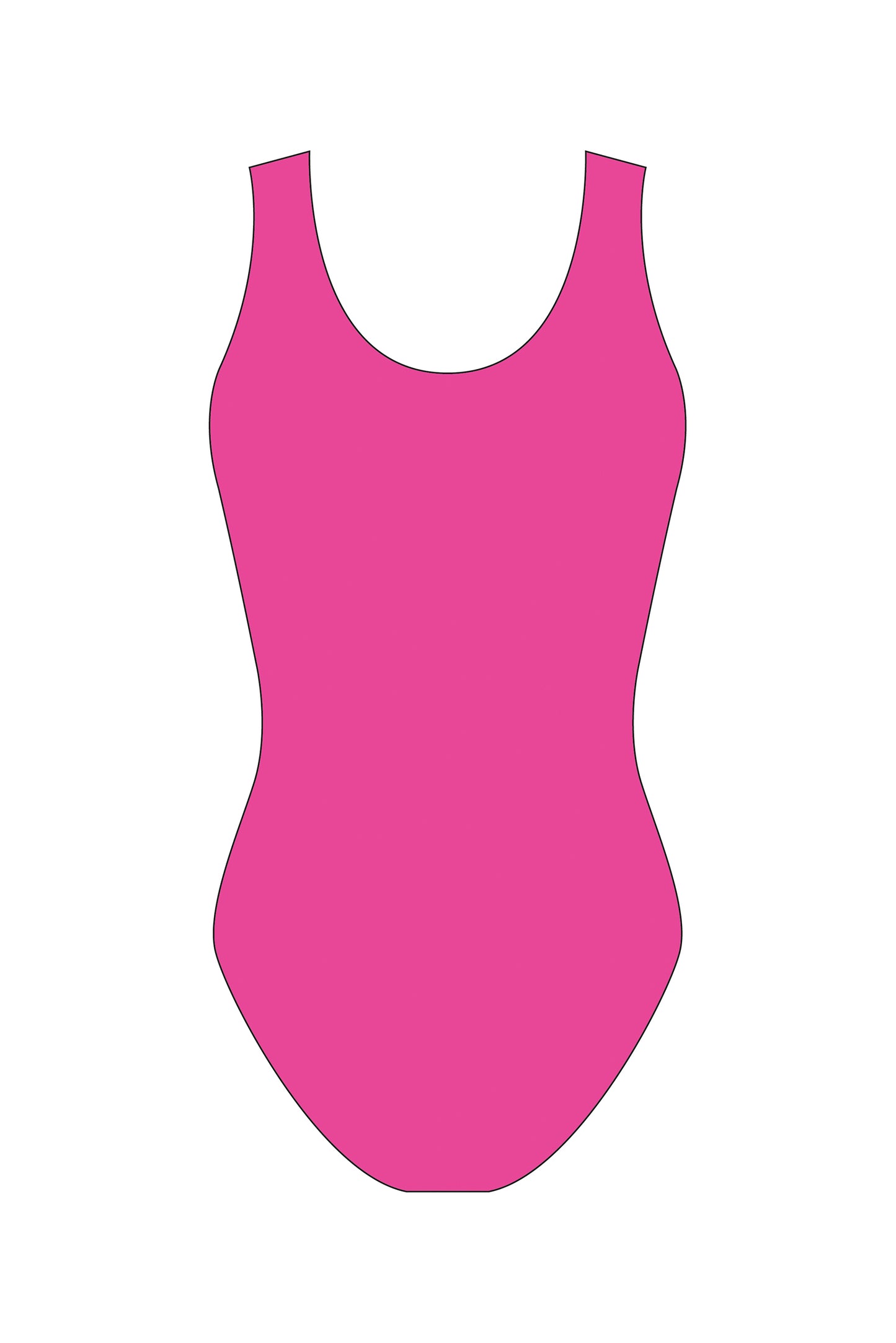 Custom Quick Ship Shimmmering Lines Sleeveless Leotard