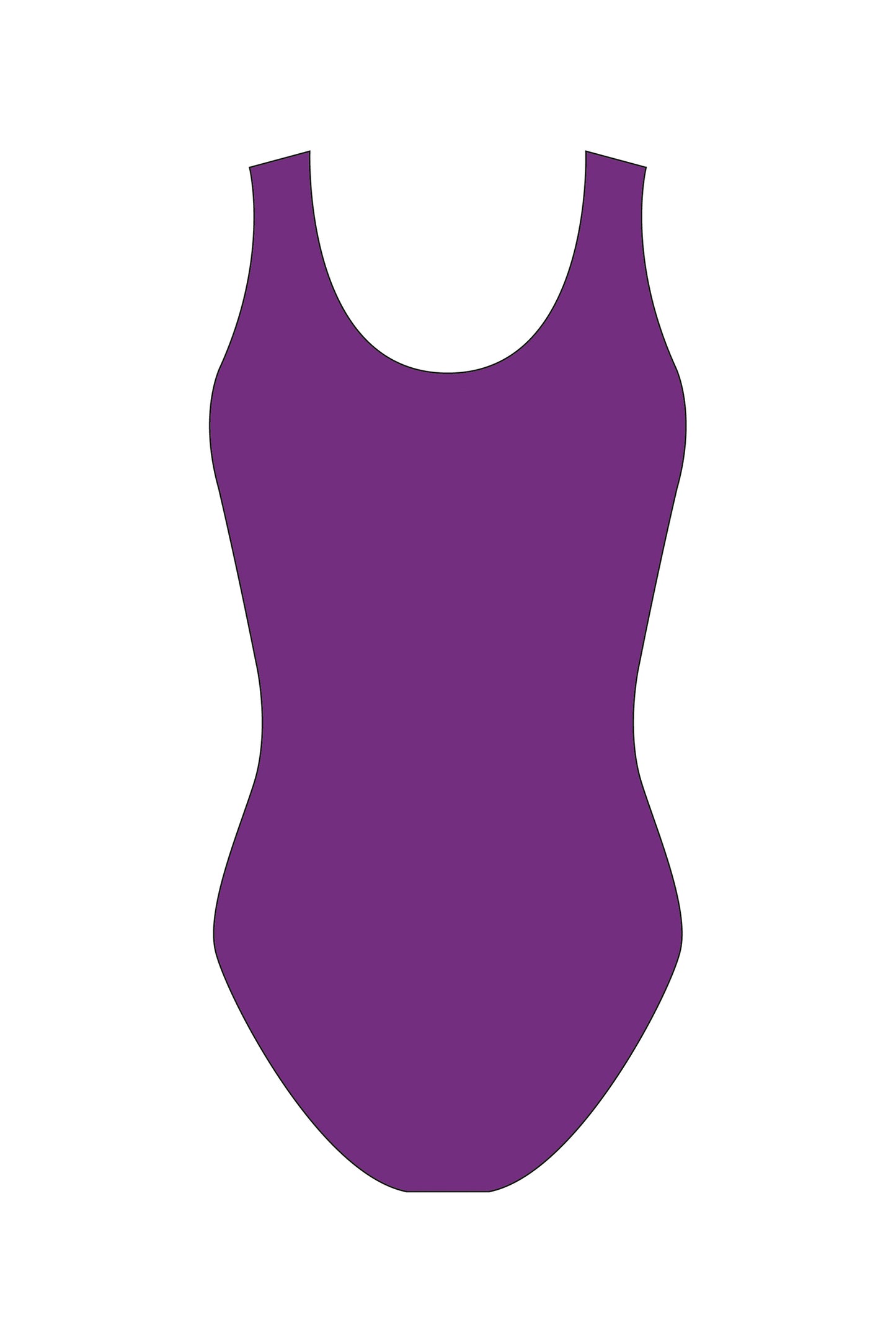 Custom Quick Ship Shimmmering Lines Sleeveless Leotard