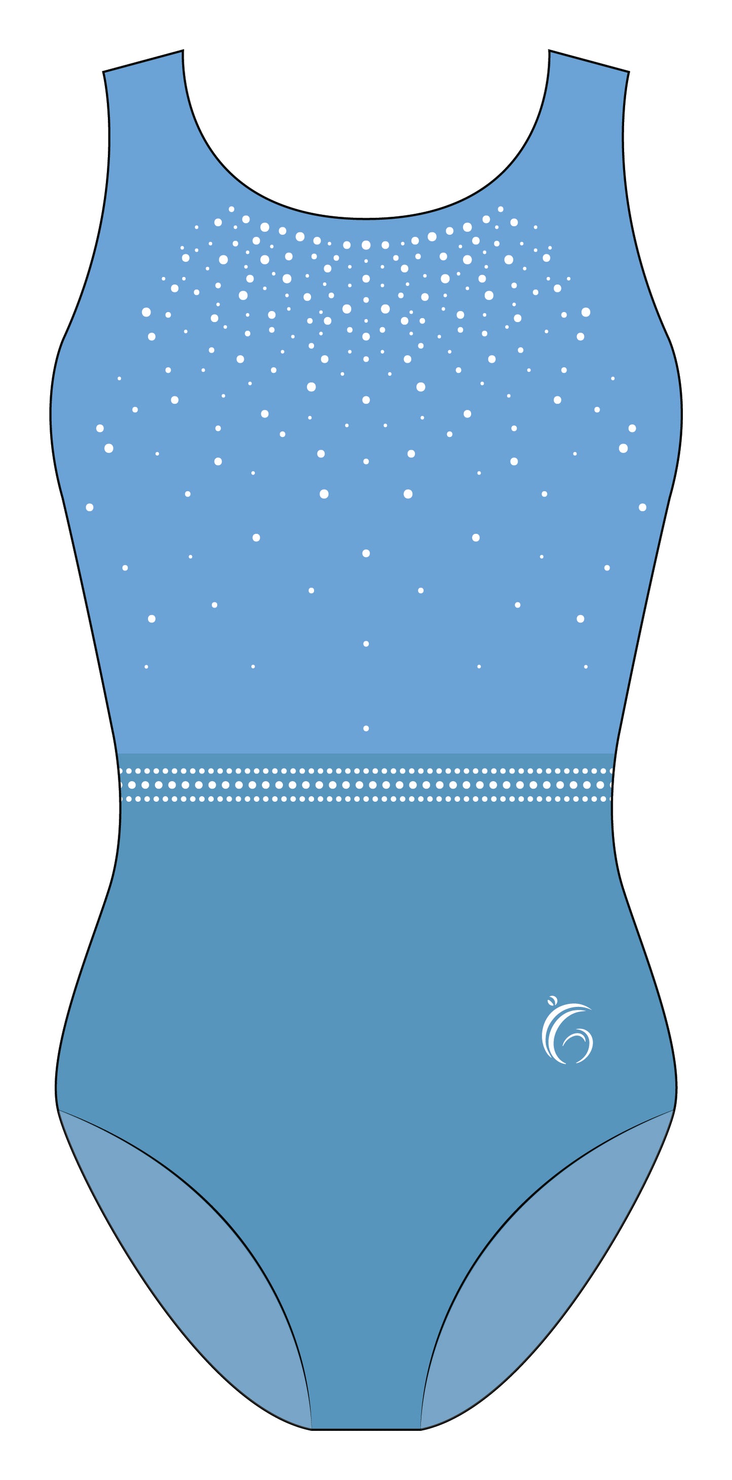Custom Quick Ship Tonal Sparkle Leotard Sleeveless
