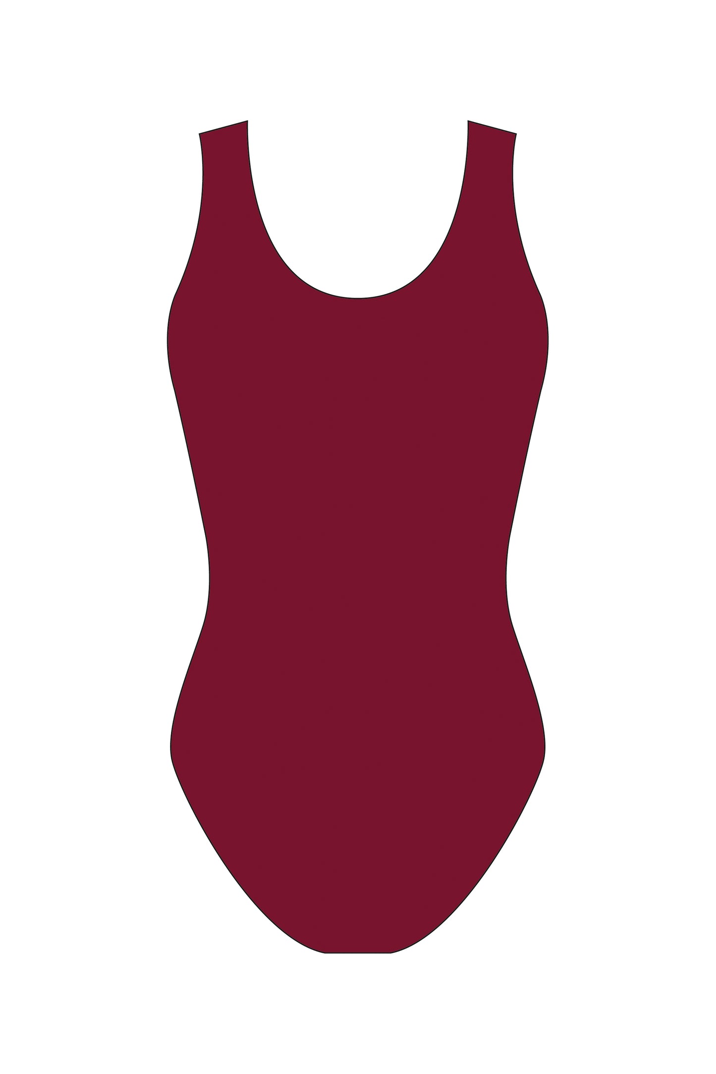 Custom Quick Ship Shimmmering Lines Sleeveless Leotard