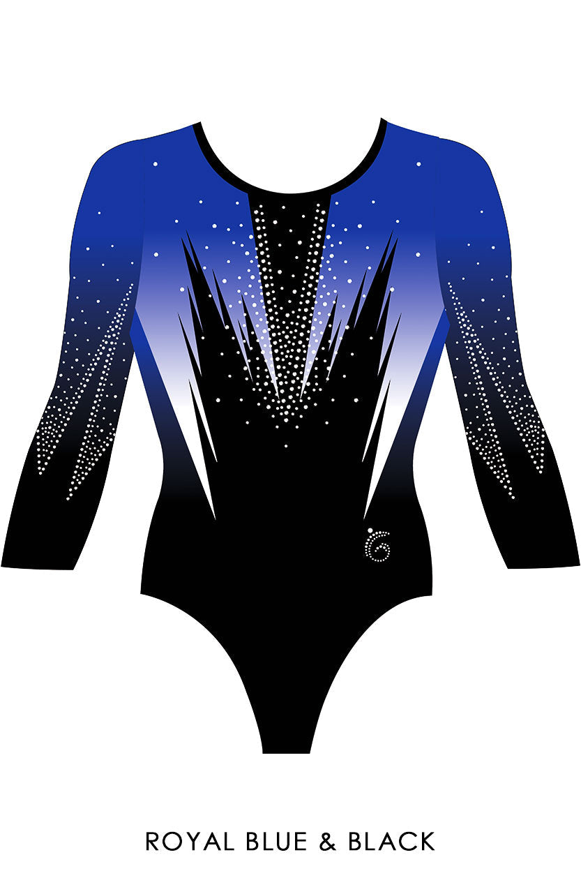 Custom Quick Ship Edgy Leotard Three Quarter Sleeve