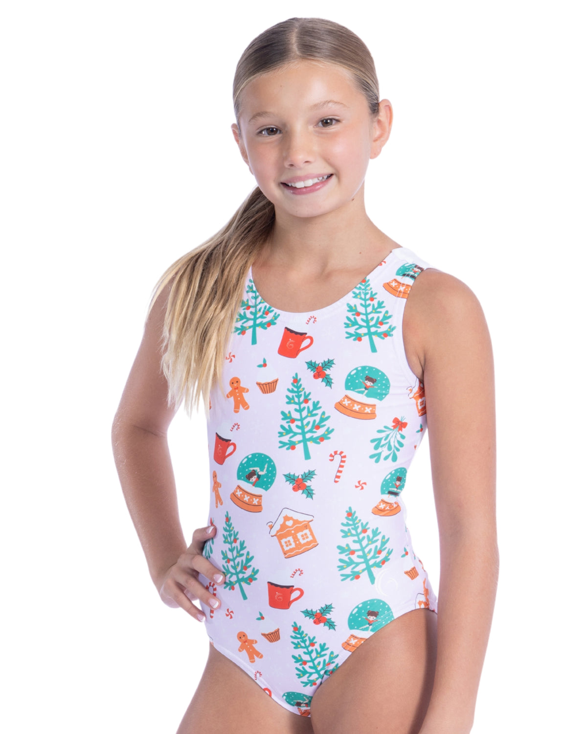 Snow Cutie Twist Back Leotard