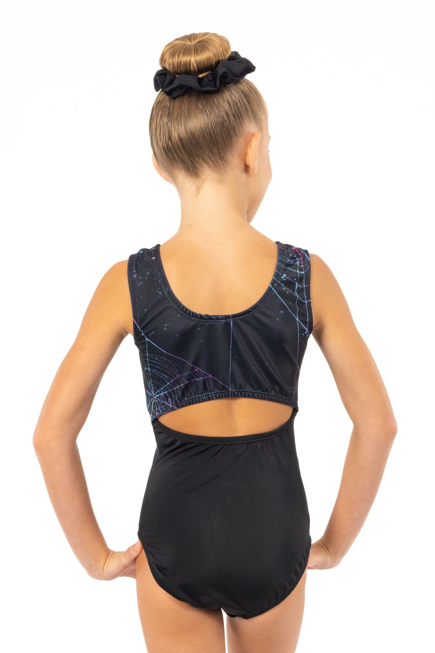 Spider Beam Girl Open Back Leotard