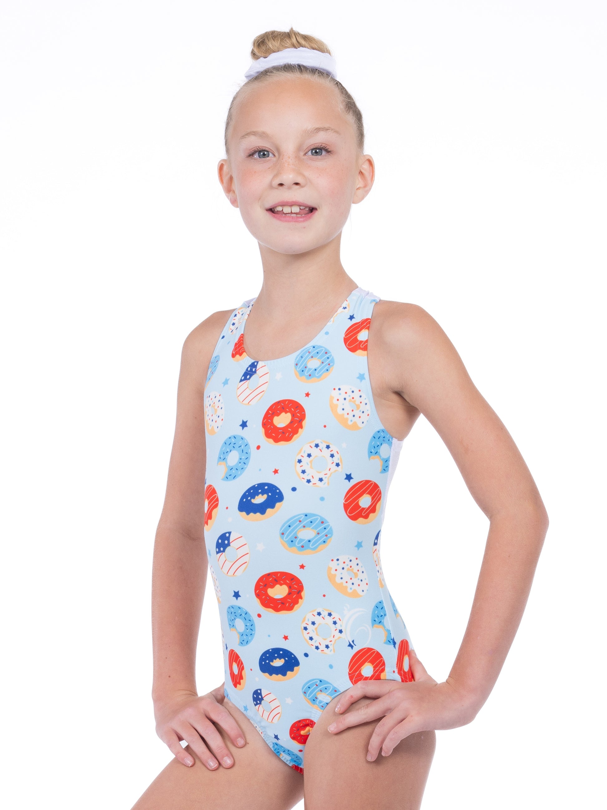 Made in the USA gymnastics apparel. Softy fabric gymnastics leotard!