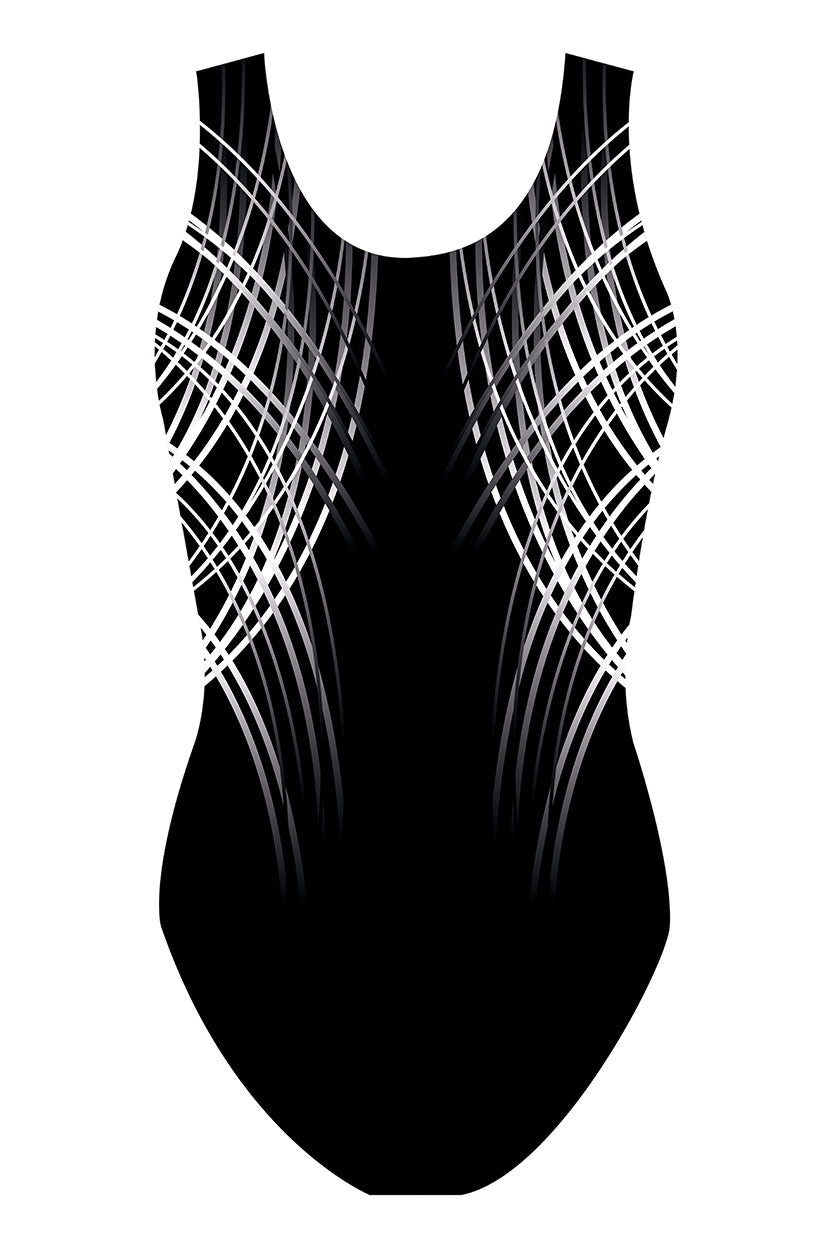 Custom Quick Ship Sublime Lines Sleeveless Leotard