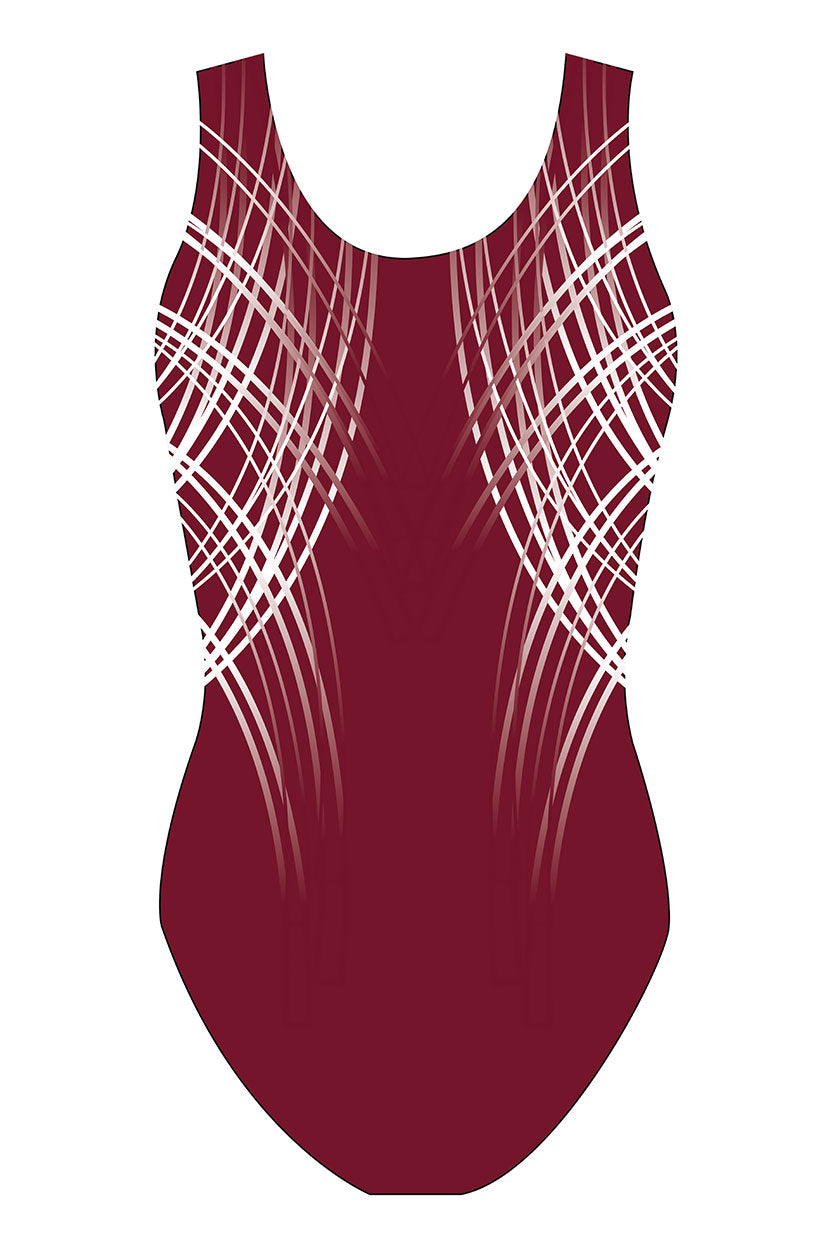 Custom Quick Ship Sublime Lines Sleeveless Leotard