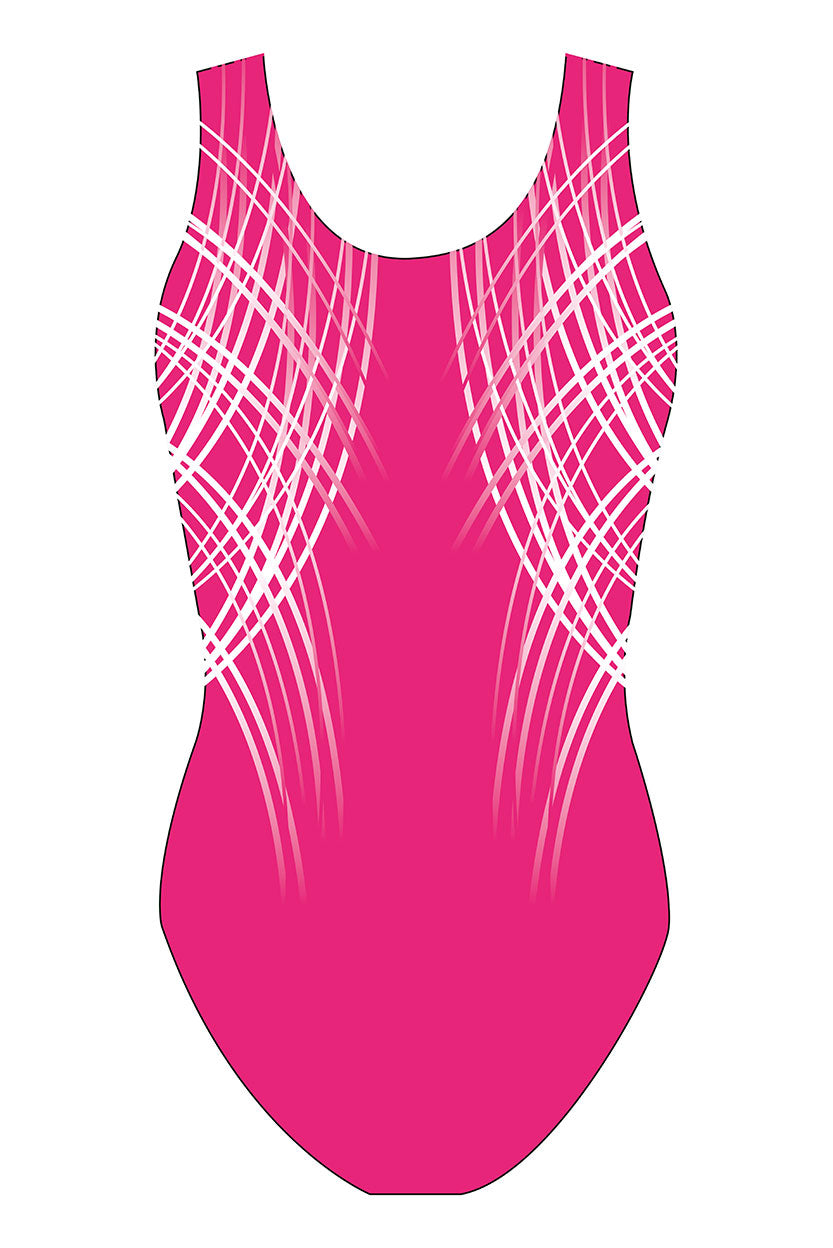 Custom Quick Ship Sublime Lines Sleeveless Leotard