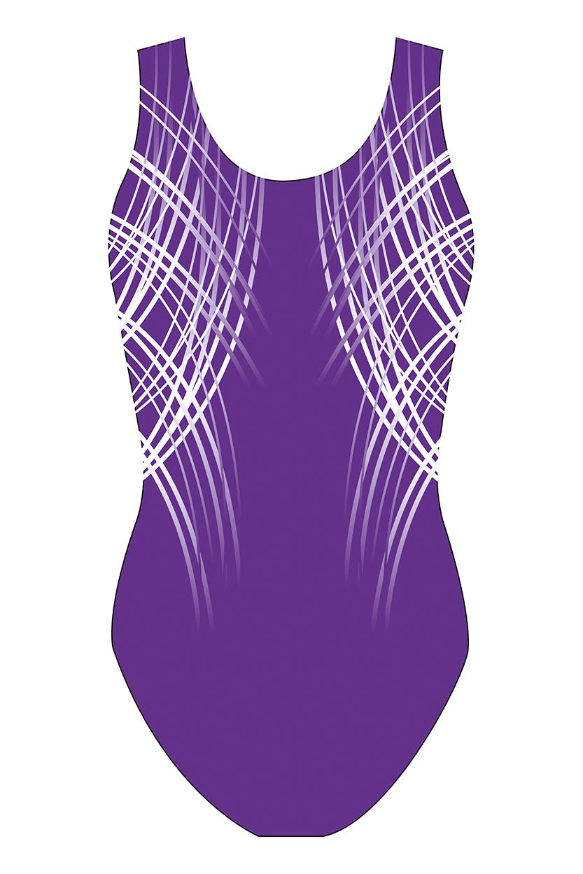 Custom Quick Ship Sublime Lines Sleeveless Leotard