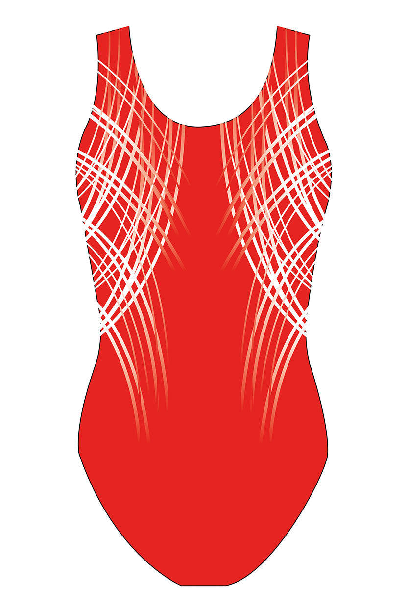 Custom Quick Ship Sublime Lines Sleeveless Leotard