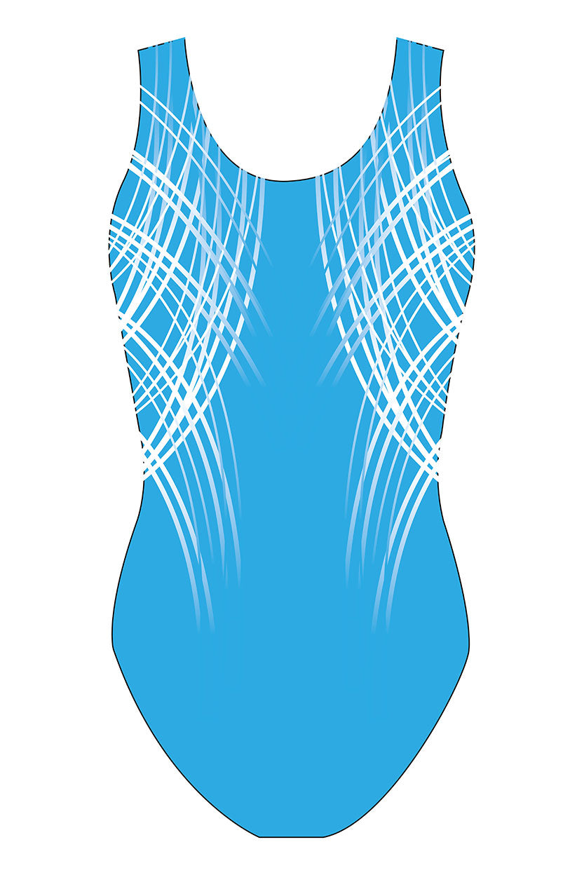Custom Quick Ship Sublime Lines Sleeveless Leotard