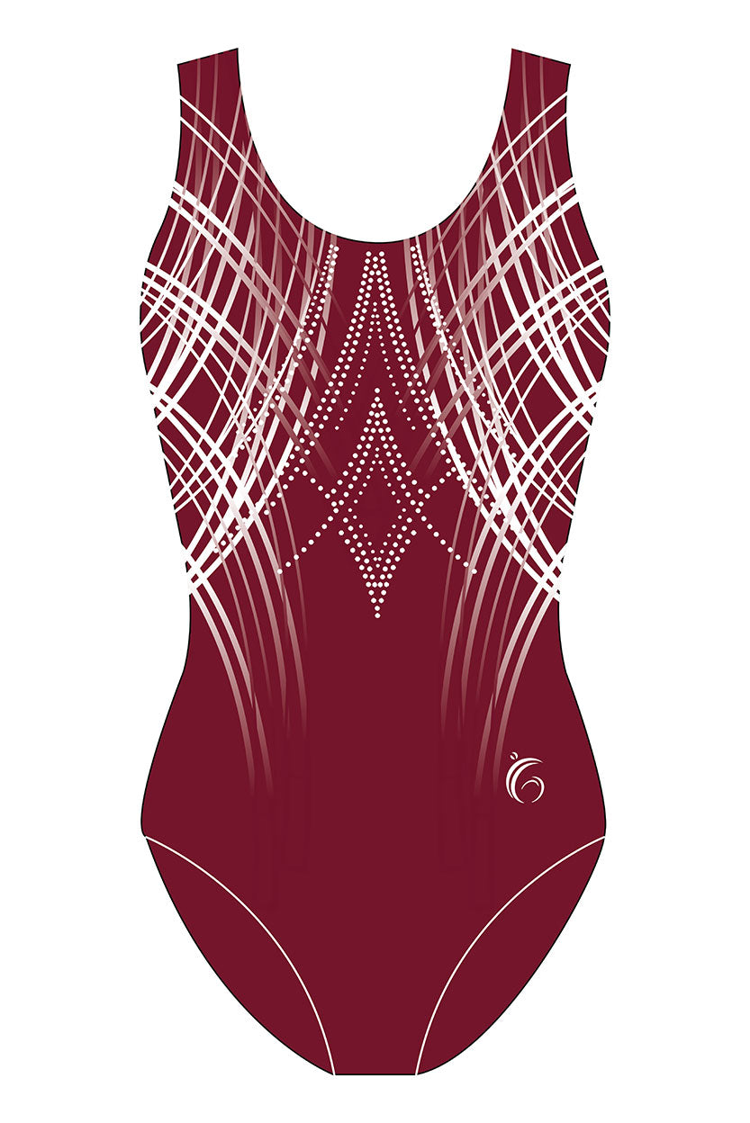 Custom Quick Ship Sublime Lines Sleeveless Leotard