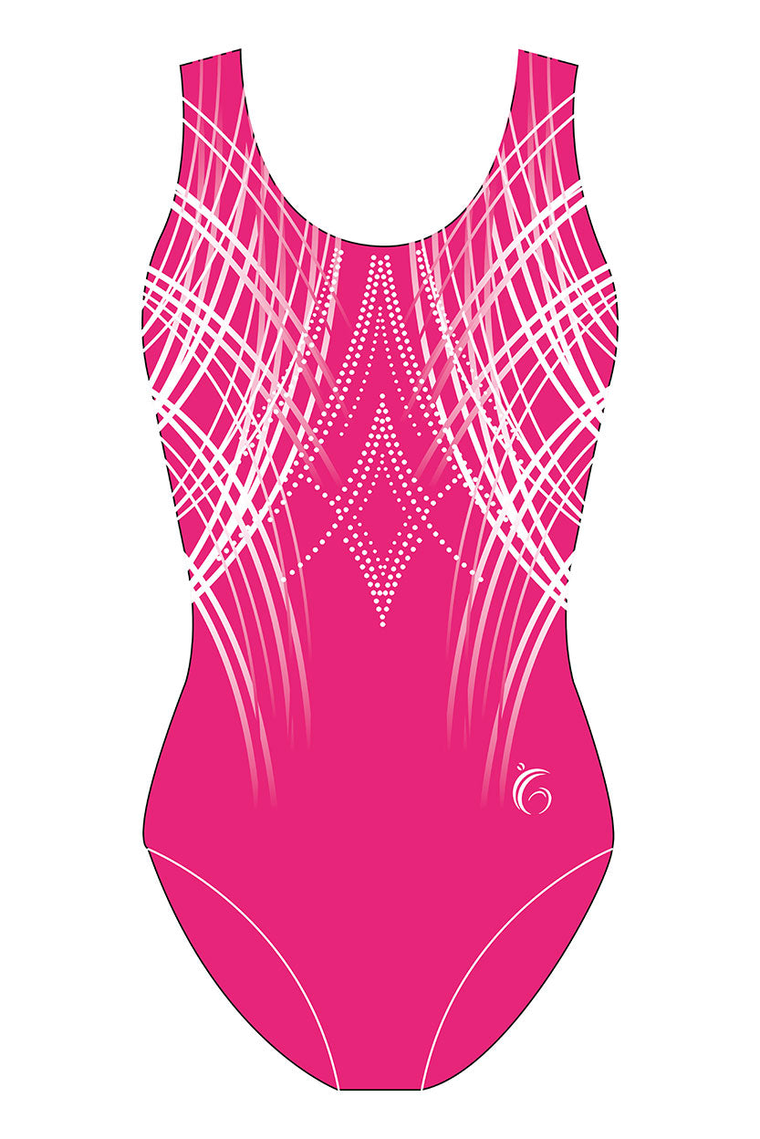 Custom Quick Ship Sublime Lines Sleeveless Leotard