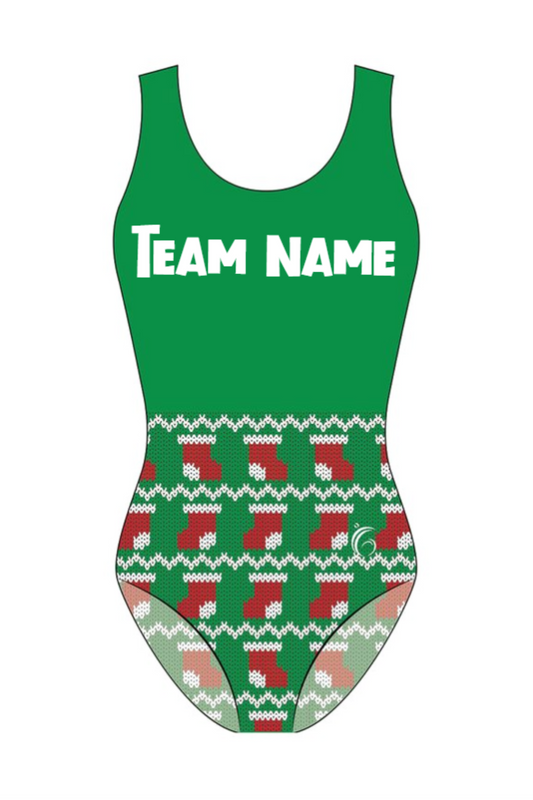 Custom Quick Ship Logo Leotard Holiday Spirit