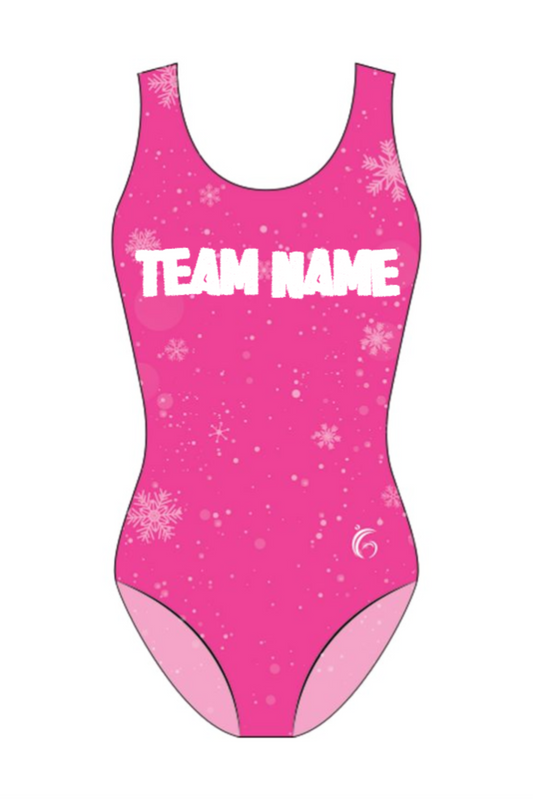 Custom Quick Ship Logo Leotard Snowflake Fun