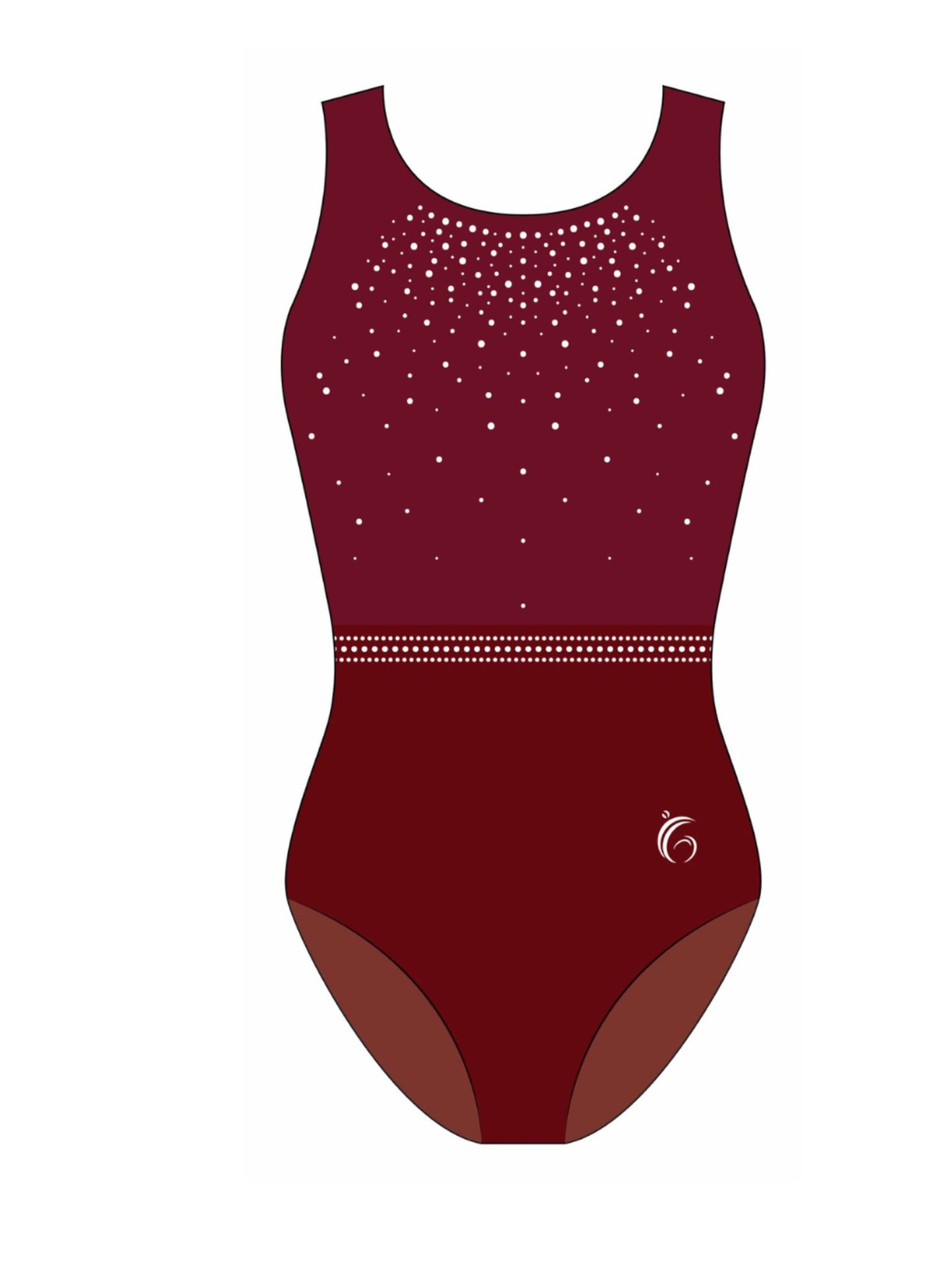 Custom Quick Ship Tonal Sparkle Leotard Sleeveless