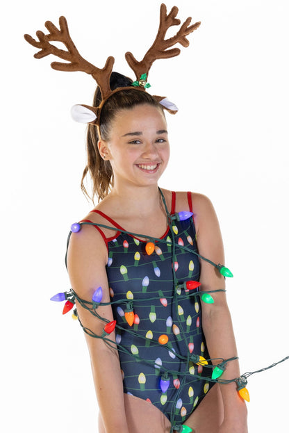 Holiday Lights Strappy Leotard