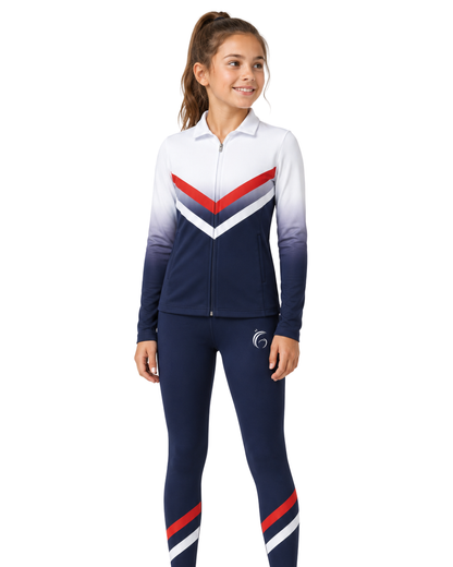 Classic V-Shape Warm Up Jacket and Leggings