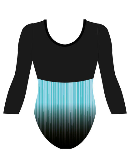 Custom Quick Ship Matrix Leotard Three Quarter Sleeve