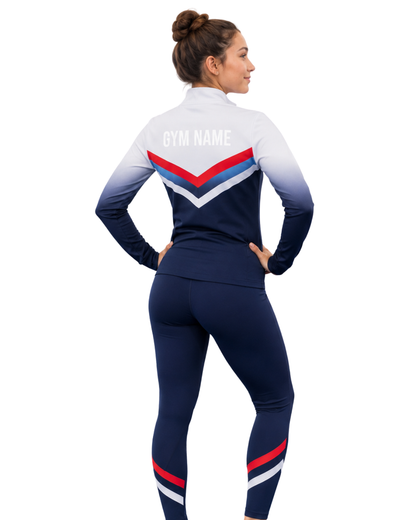 Classic V-Shape Warm Up Jacket and Leggings
