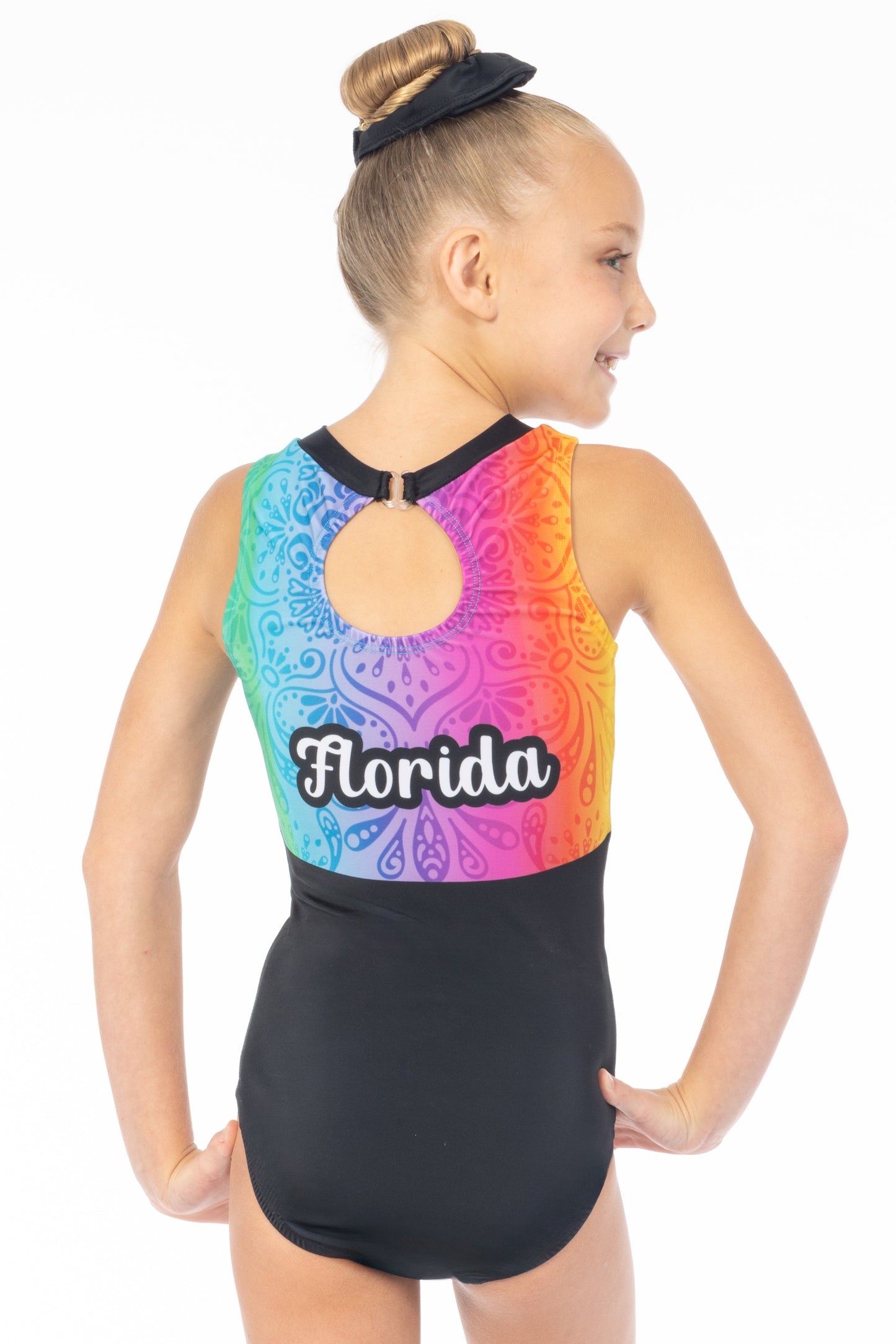 Rainbow Swirl Logo Leotard