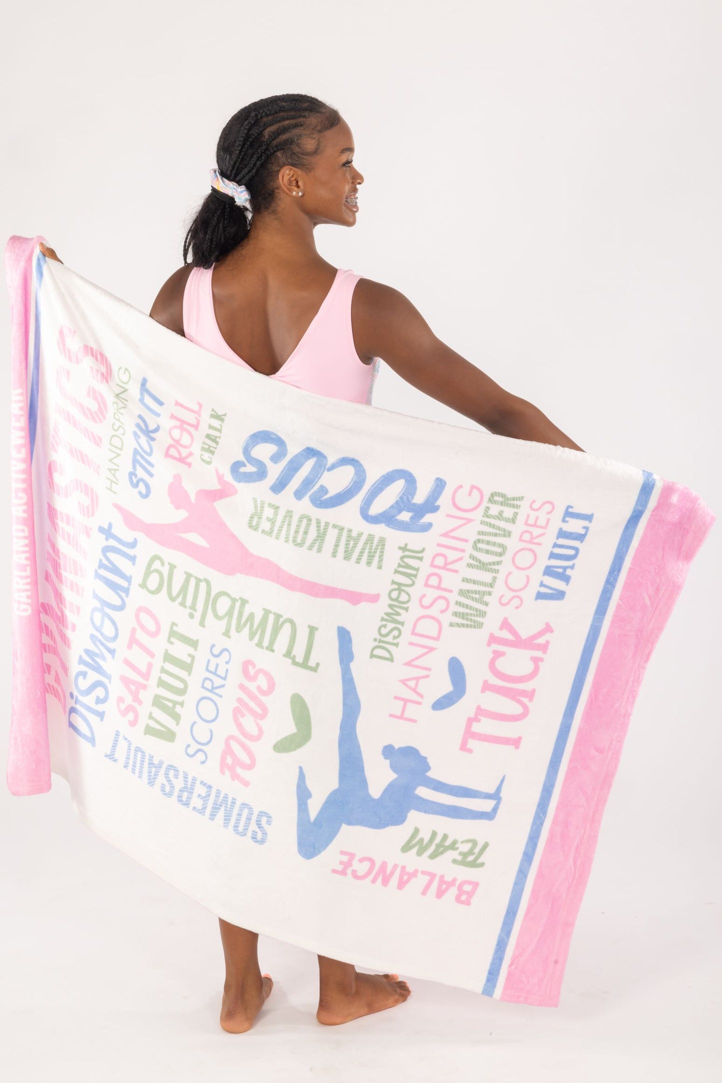 Gymnastics Girl Fleece Blanket