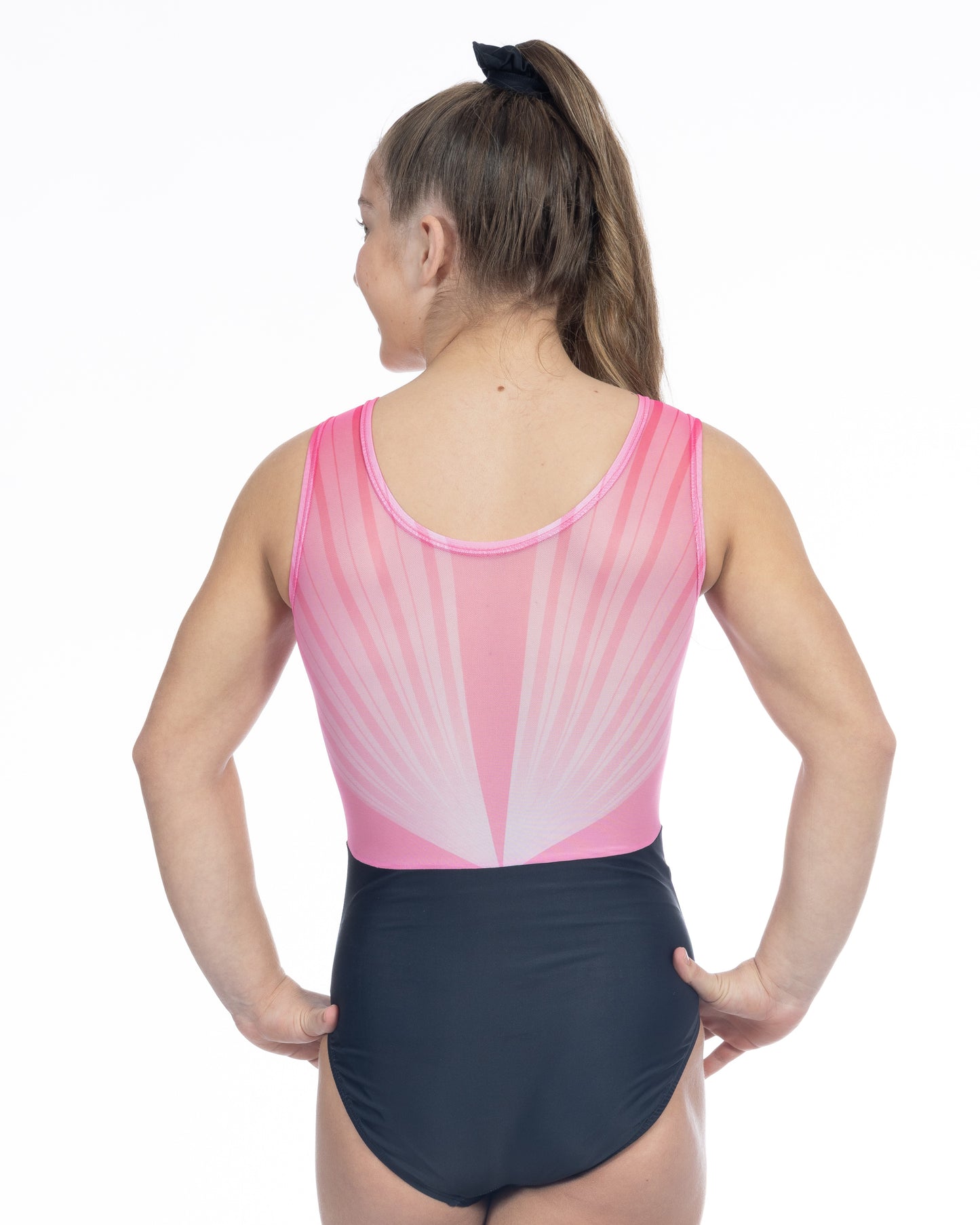 Luxe Lines Sparkle Mesh Back in Pink